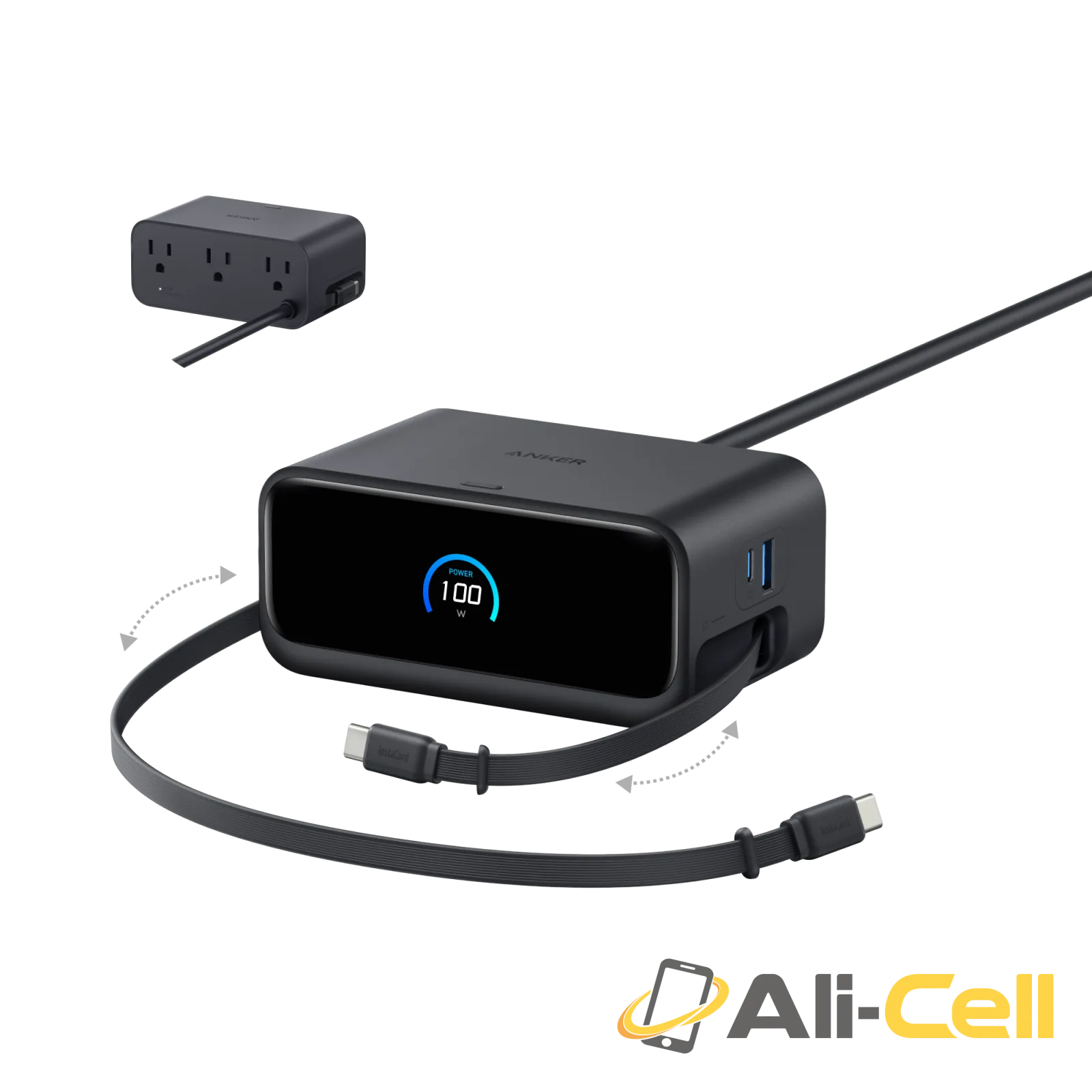 Anker Nano Charging Station (7-in-1, 100W) (Black)