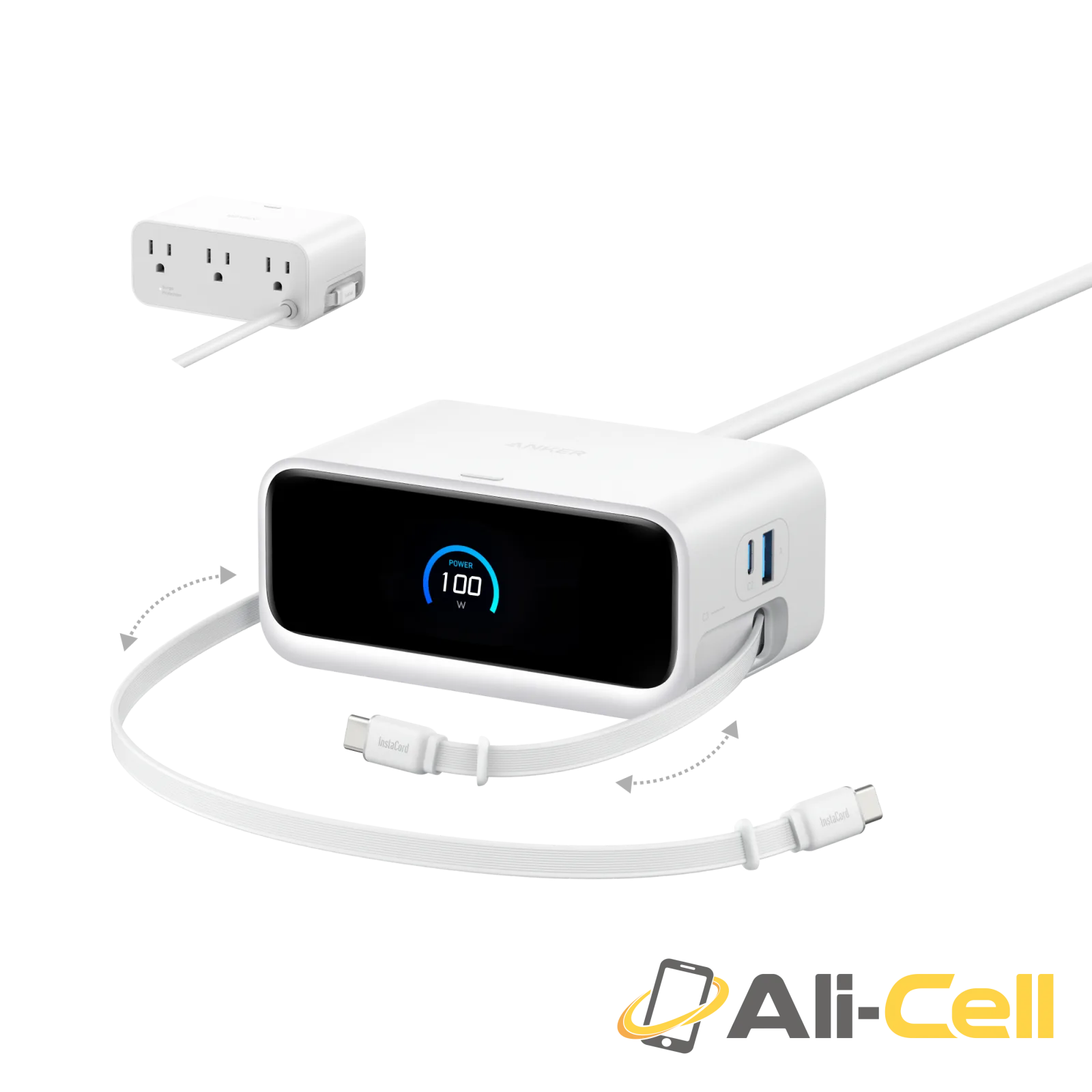 Anker Nano Charging Station (7-in-1, 100W) (Aurora White)