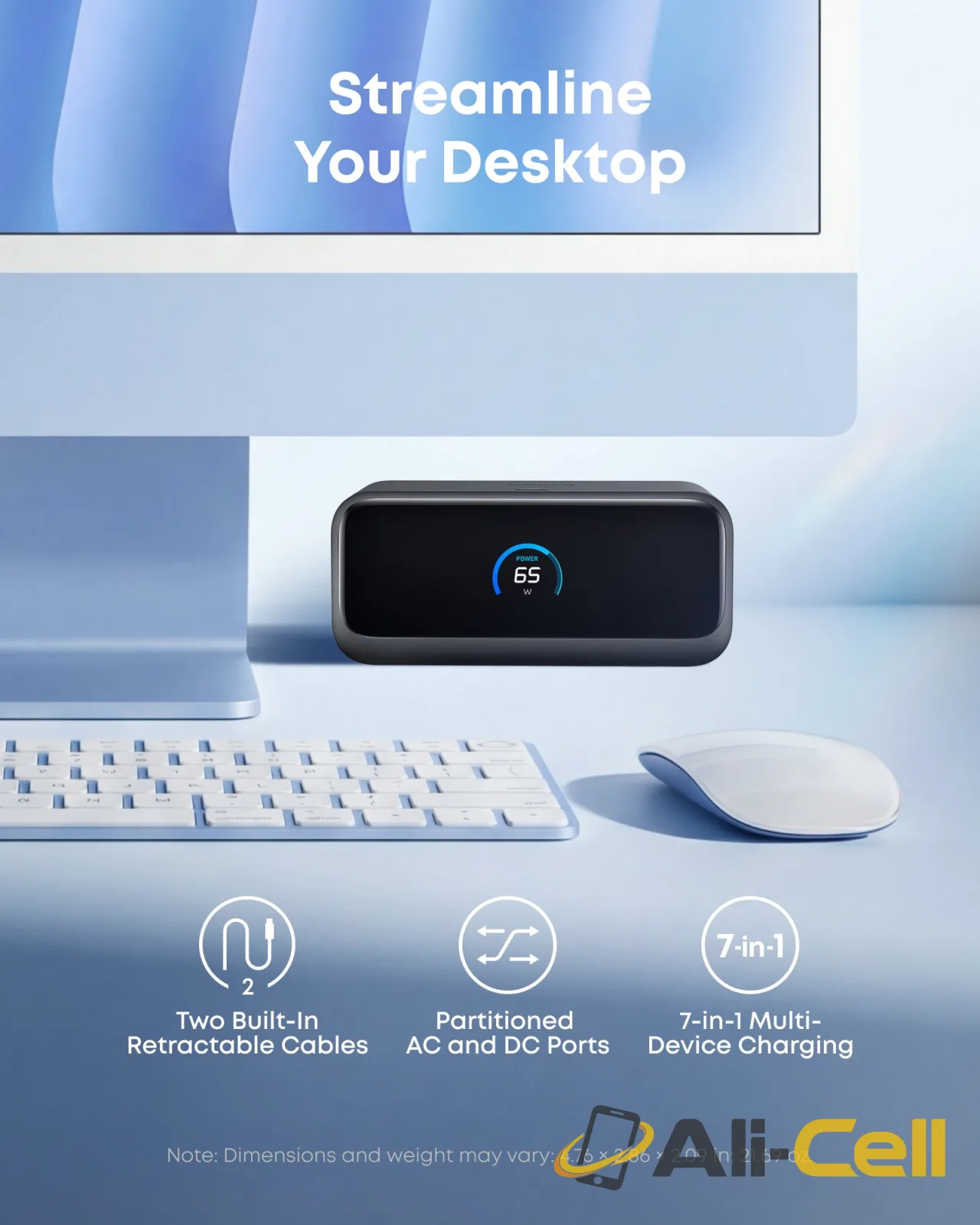 Anker Nano Charging Station (7-in-1, 100W) (Aurora White) — 4