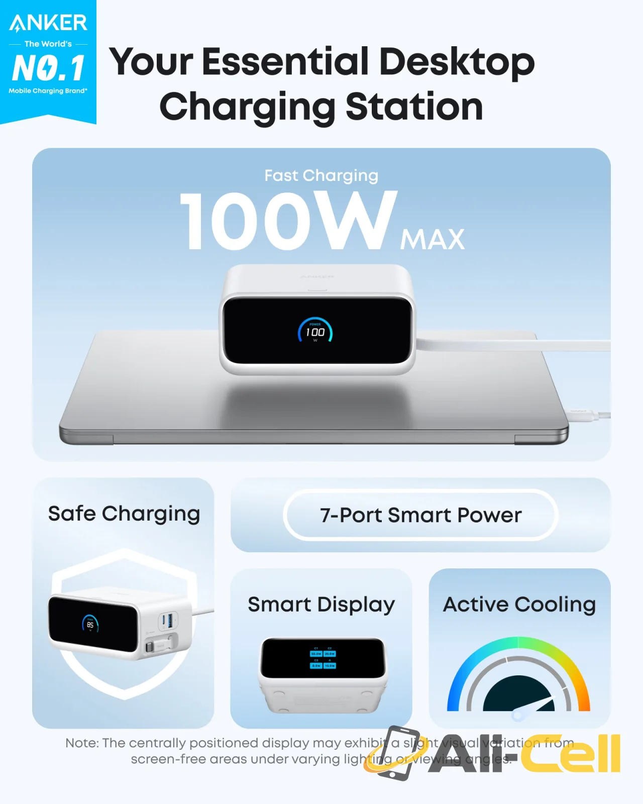 Anker Nano Charging Station (7-in-1, 100W) (Aurora White) — 8