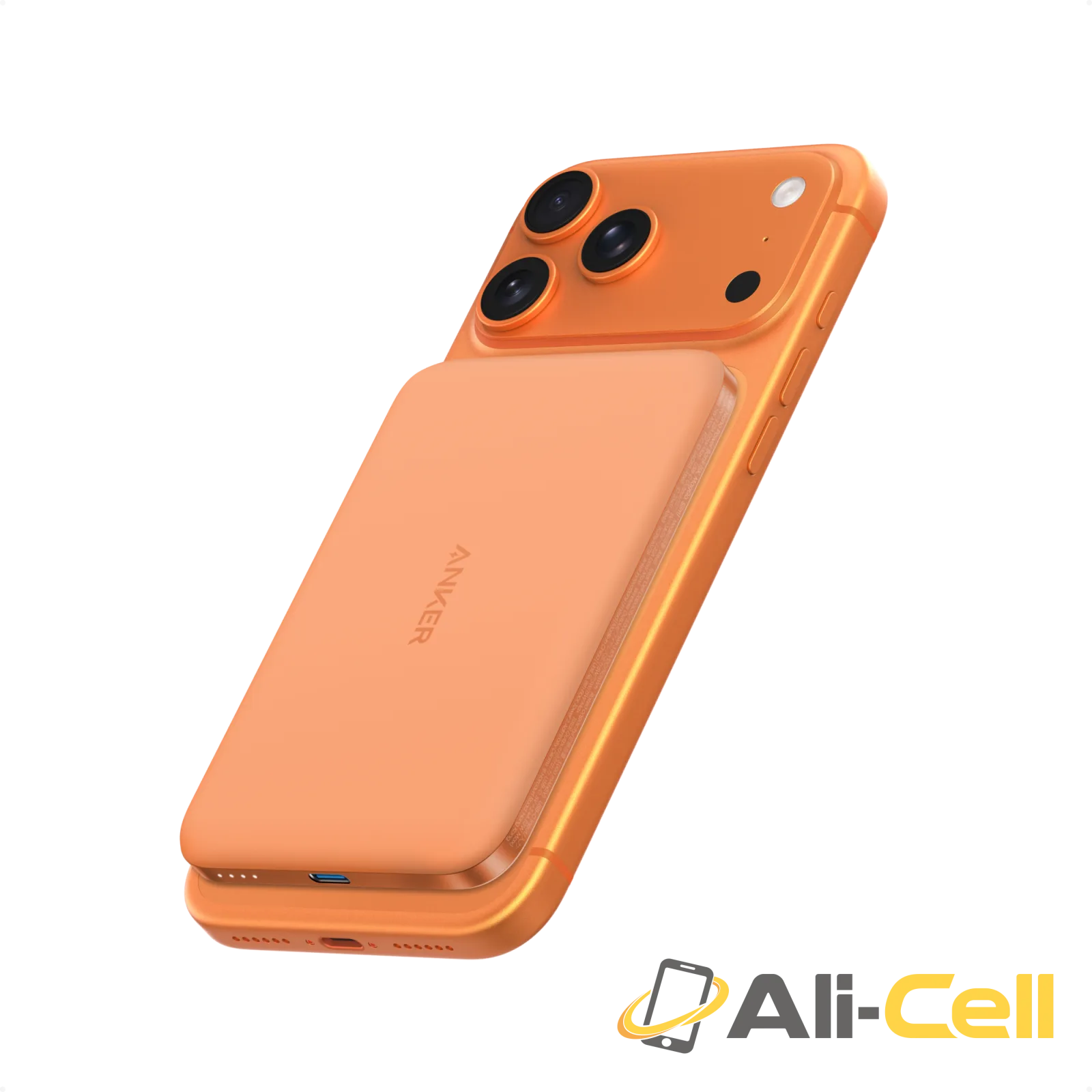 Anker Nano Power Bank (5K, MagGo, Slim) (Orange | 1-Pack)