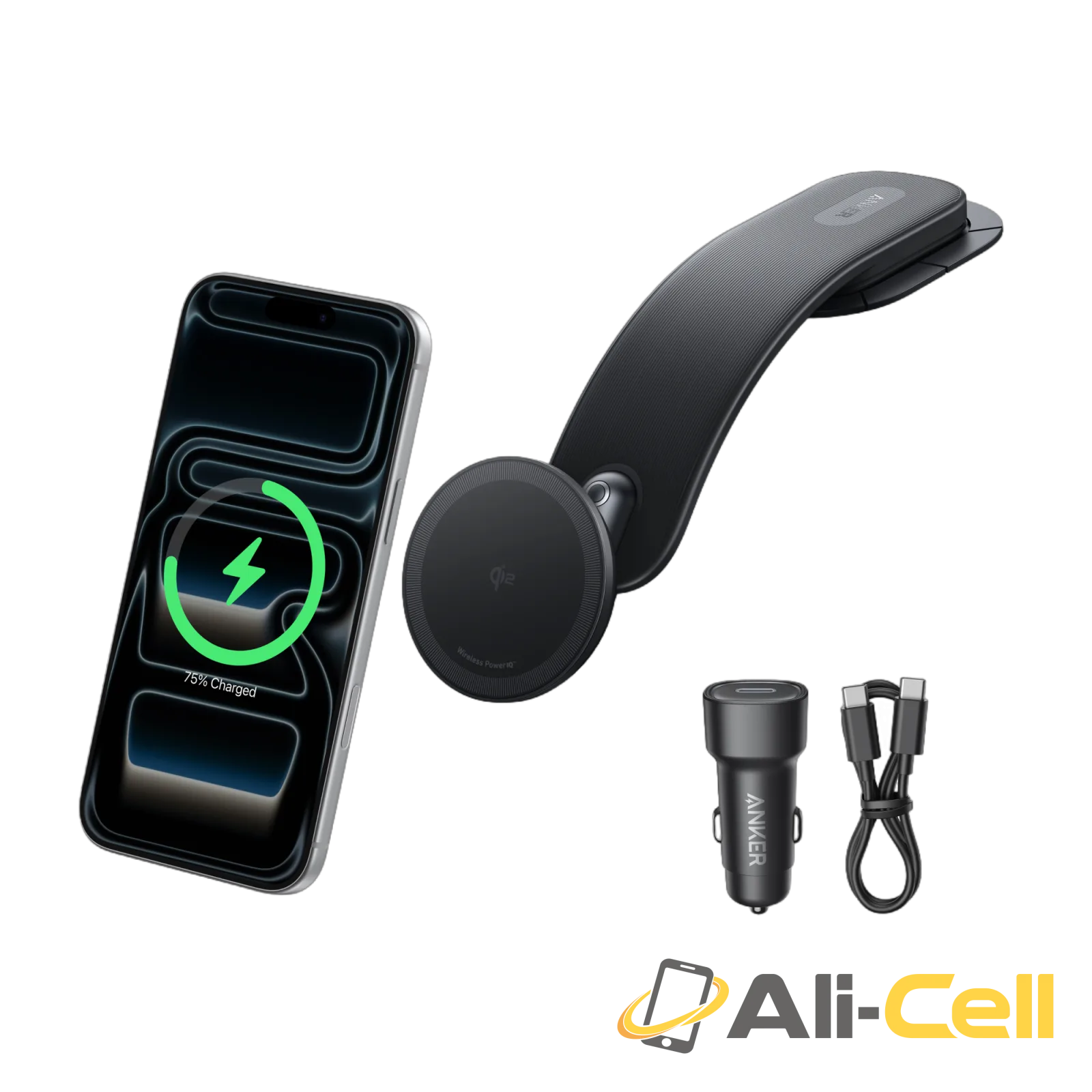 Anker Nano Wireless Car Charger (Magnetic, Detachable Pad)