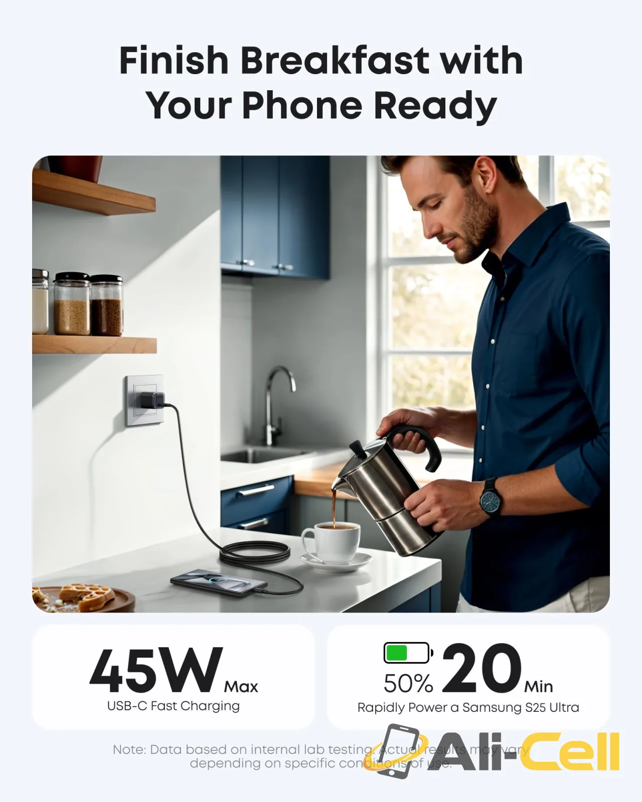 Bundle kit: Anker Nano Charger (45W) with USB-C to USB-C Cable 2-Pack (Black and White) — 5