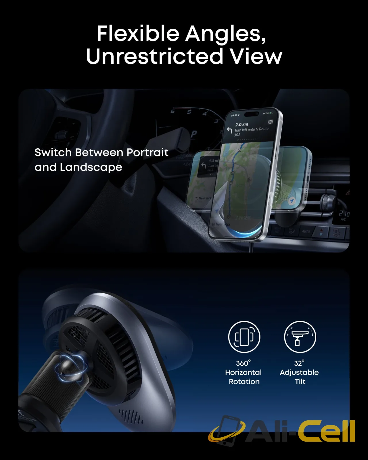 Anker Prime Wireless Car Charger (MagGo, AirCool, Pad) — 7