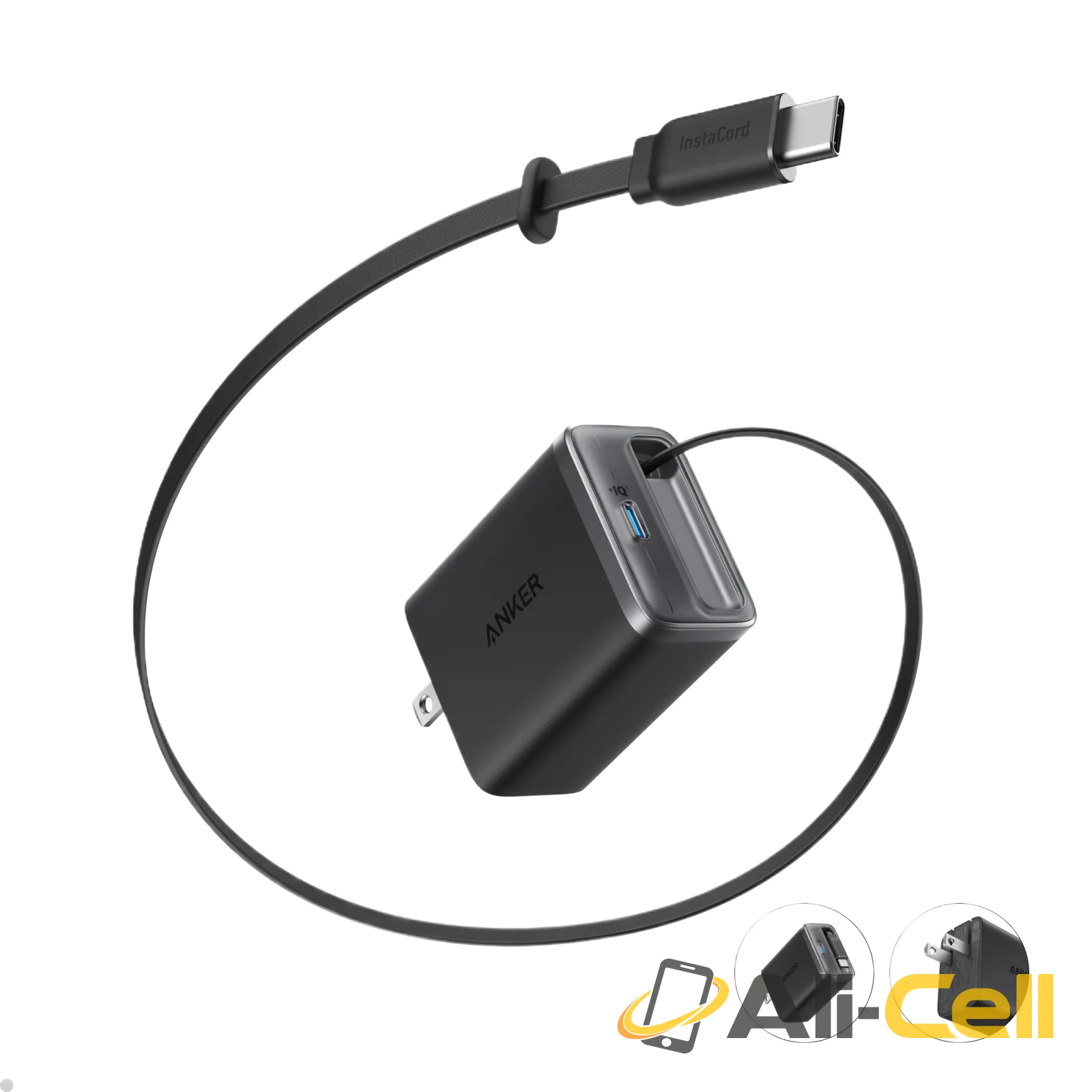 Anker Nano Charger (35W, Built-In Retractable USB-C Cable) (Shell White) — 7
