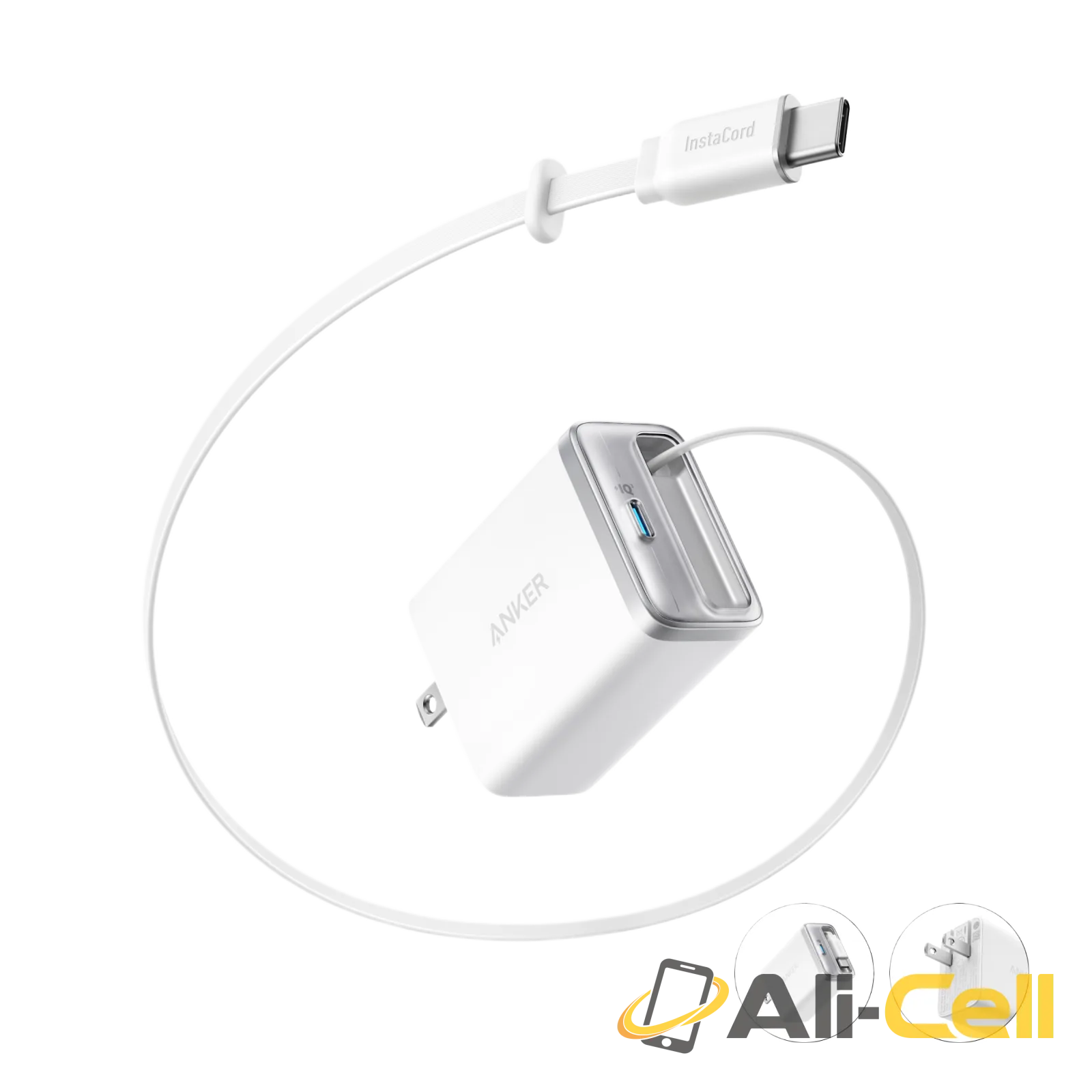 Anker Nano Charger (35W, Built-In Retractable USB-C Cable) (Black Stone) — 2