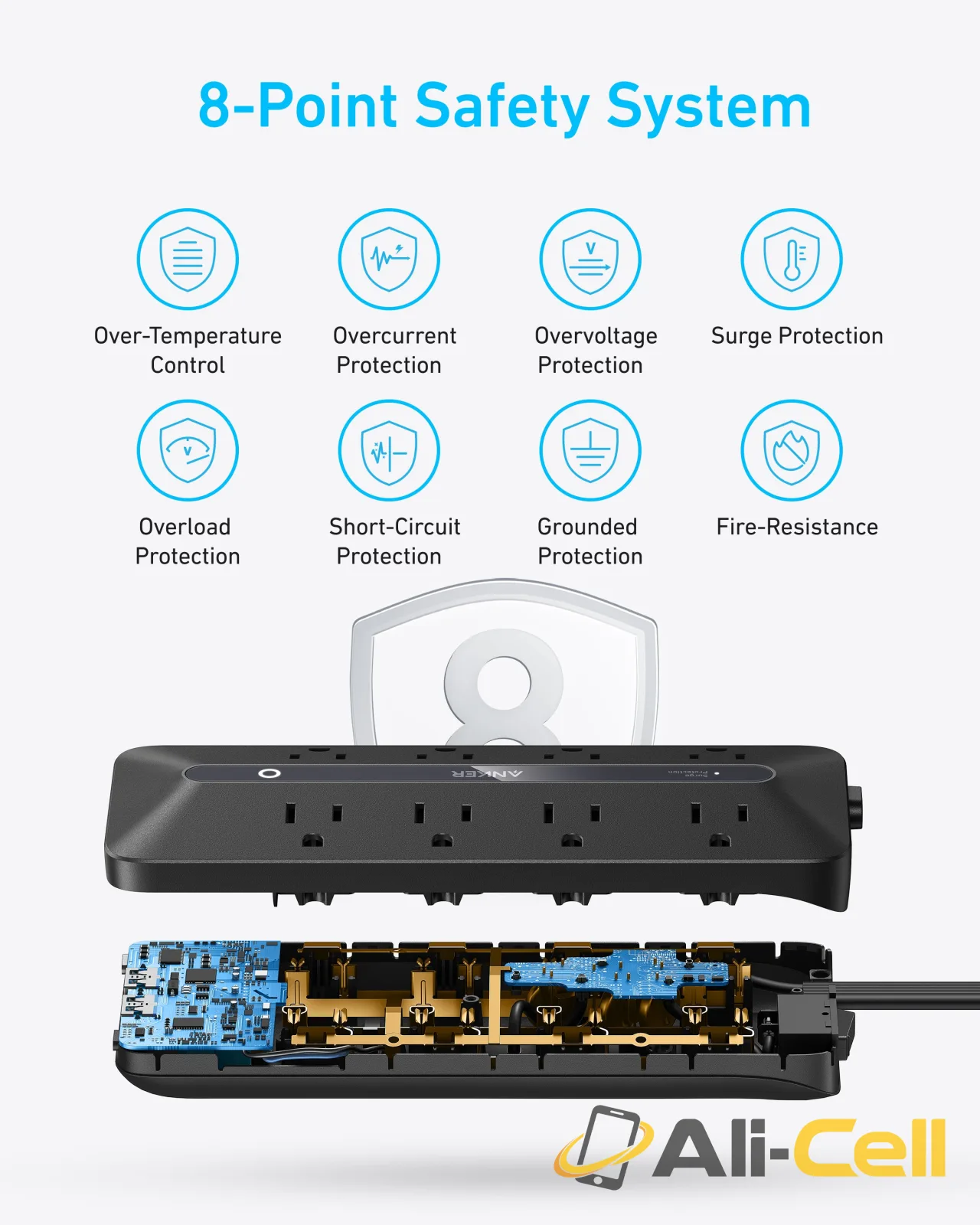 Anker USB Power Strip (12-in-1, 35W) (Black) — 6