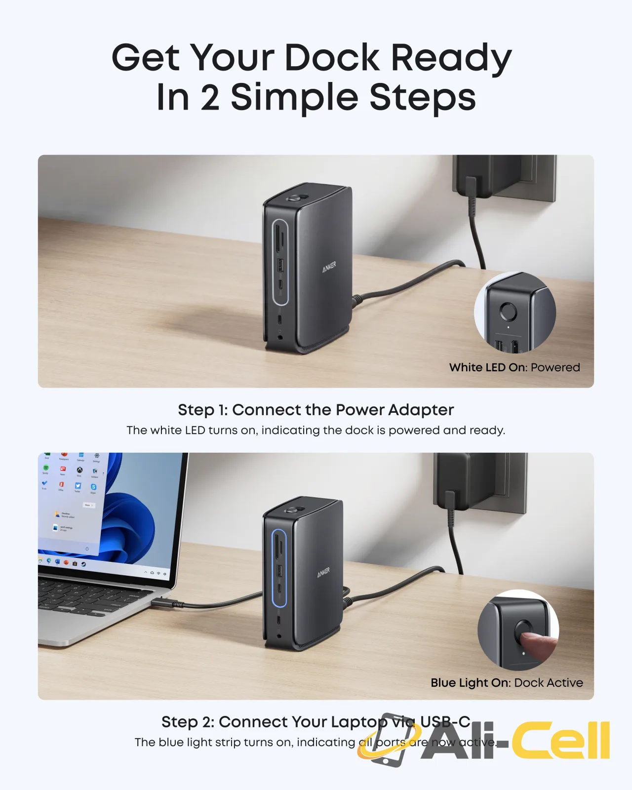 Anker Nano Docking Station (13-in-1, Triple Display, Built-In Removable Hub) — 5