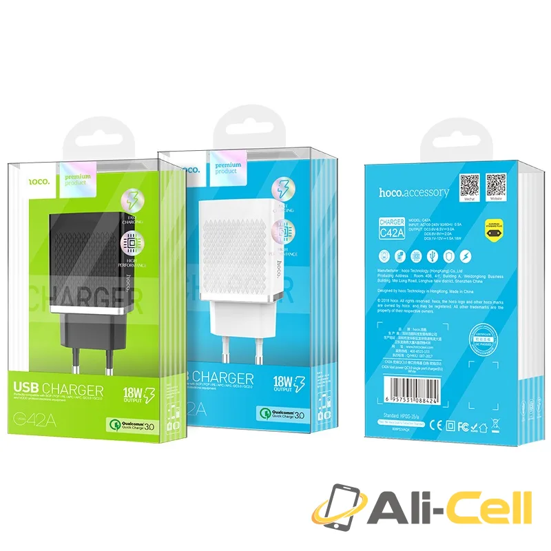 Wall charger “C42A Vast power” QC3.0 single port charger EU — 7