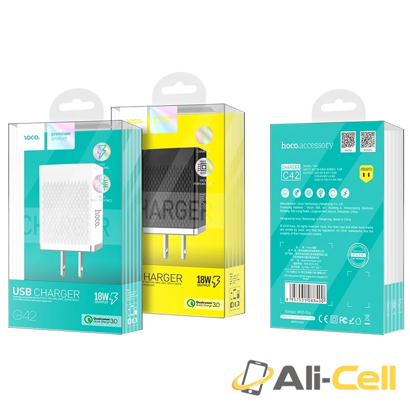Wall charger “C42 Vast power” QC3.0 single port US plug — 7