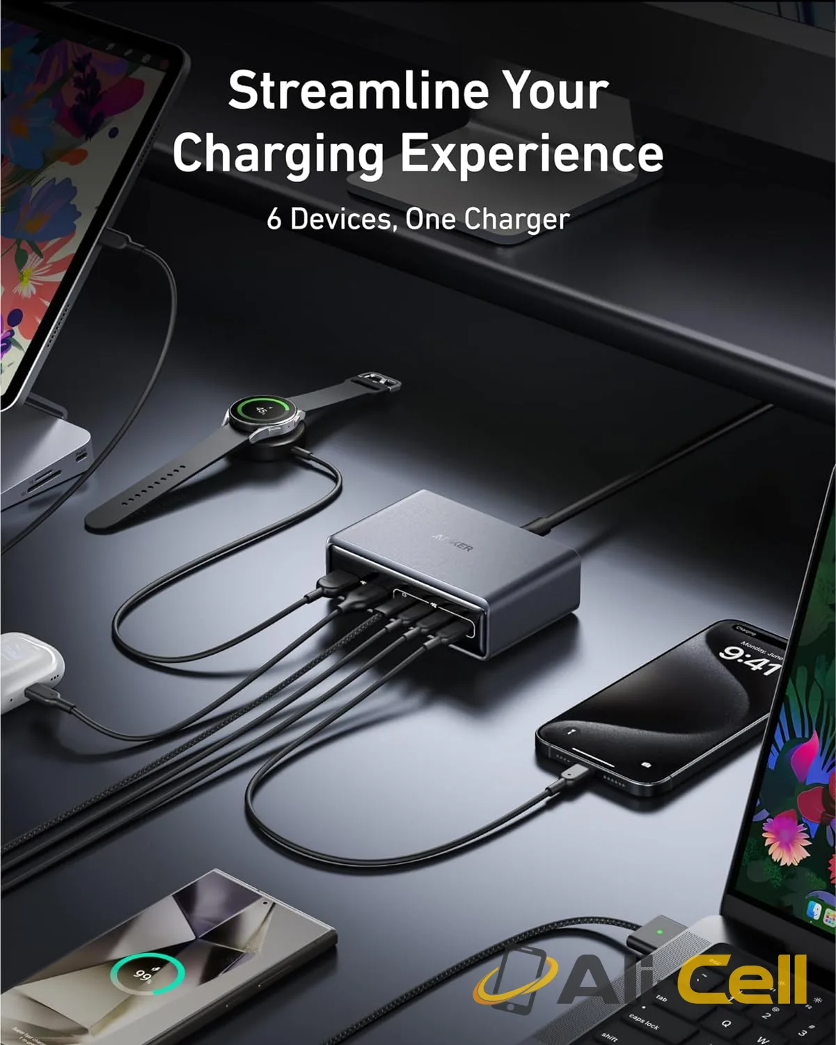 Anker Prime Charger, 200W 6-Port GaN Charging Station, Fast Charging — 4