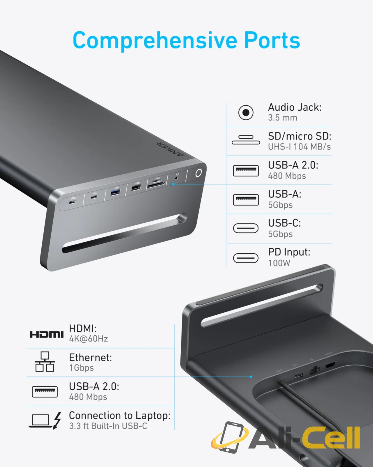 Anker USB-C Hub (10-in-1, Monitor Stand) — 6