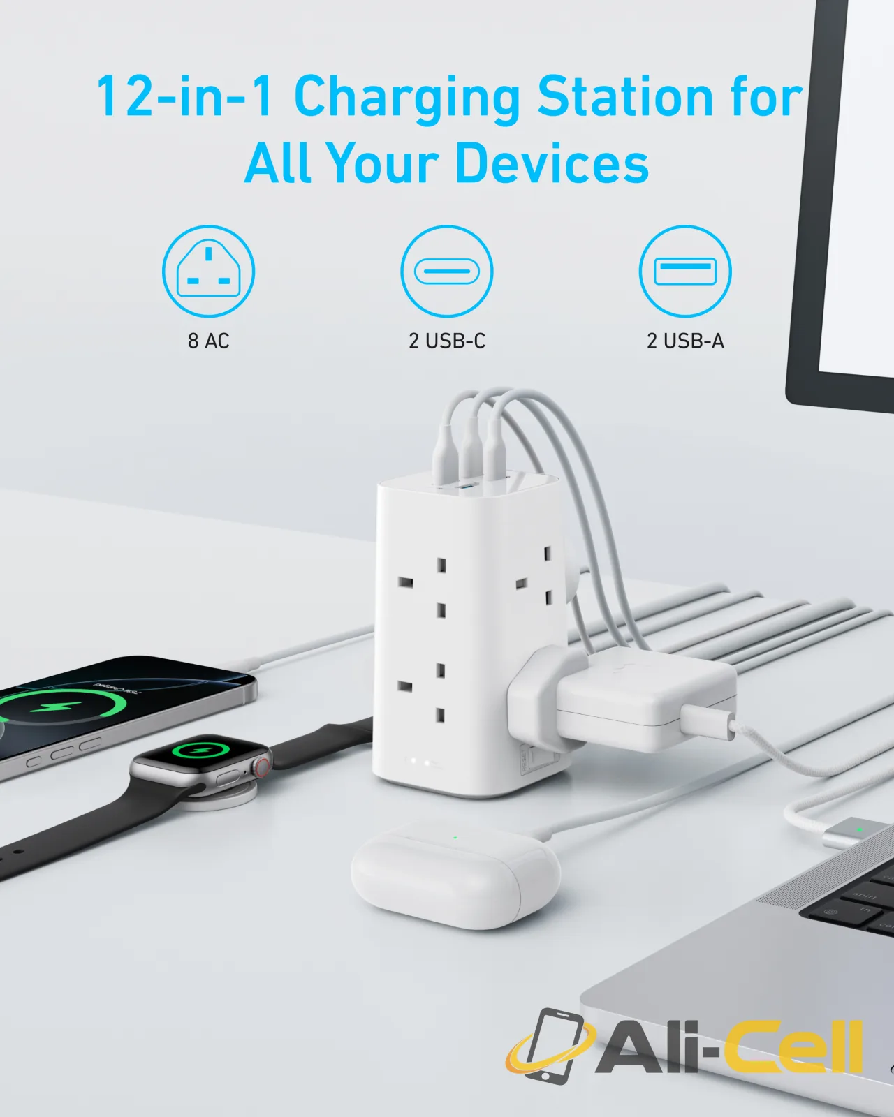 Anker 20W USB C Fast Charging Power Strip — 3