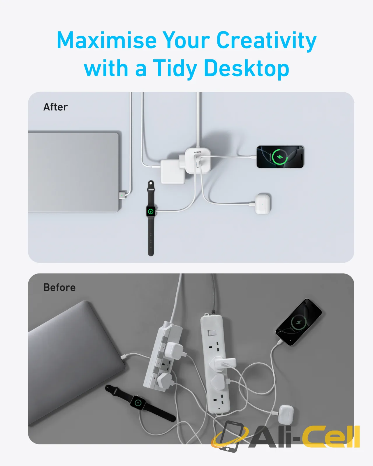 Anker 20W USB C Fast Charging Power Strip — 4