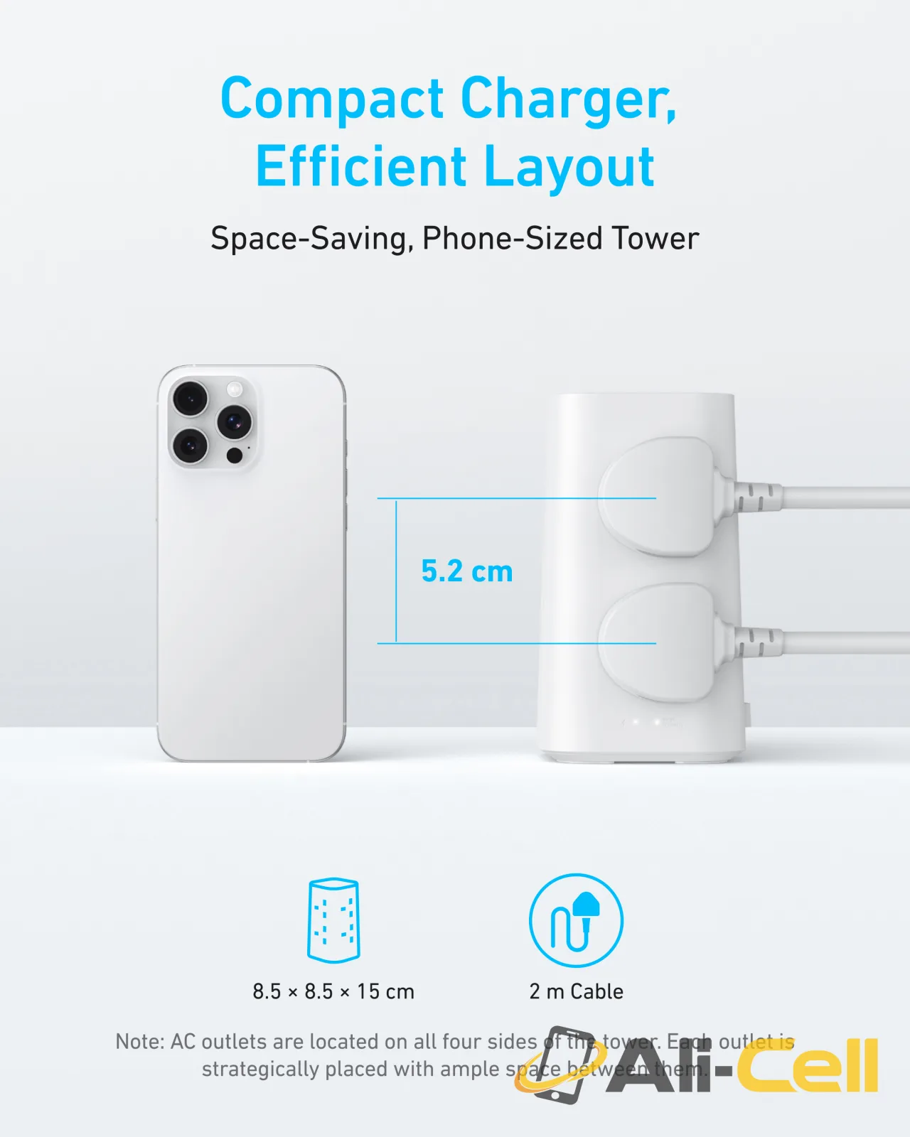 Anker 20W USB C Fast Charging Power Strip — 5