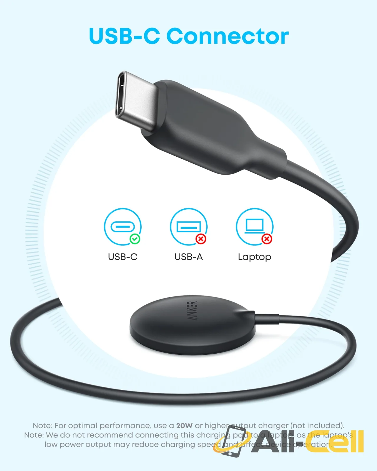 Anker Zolo MagSafe-Compatible Wireless Charging Pad (Aurora White) — 6