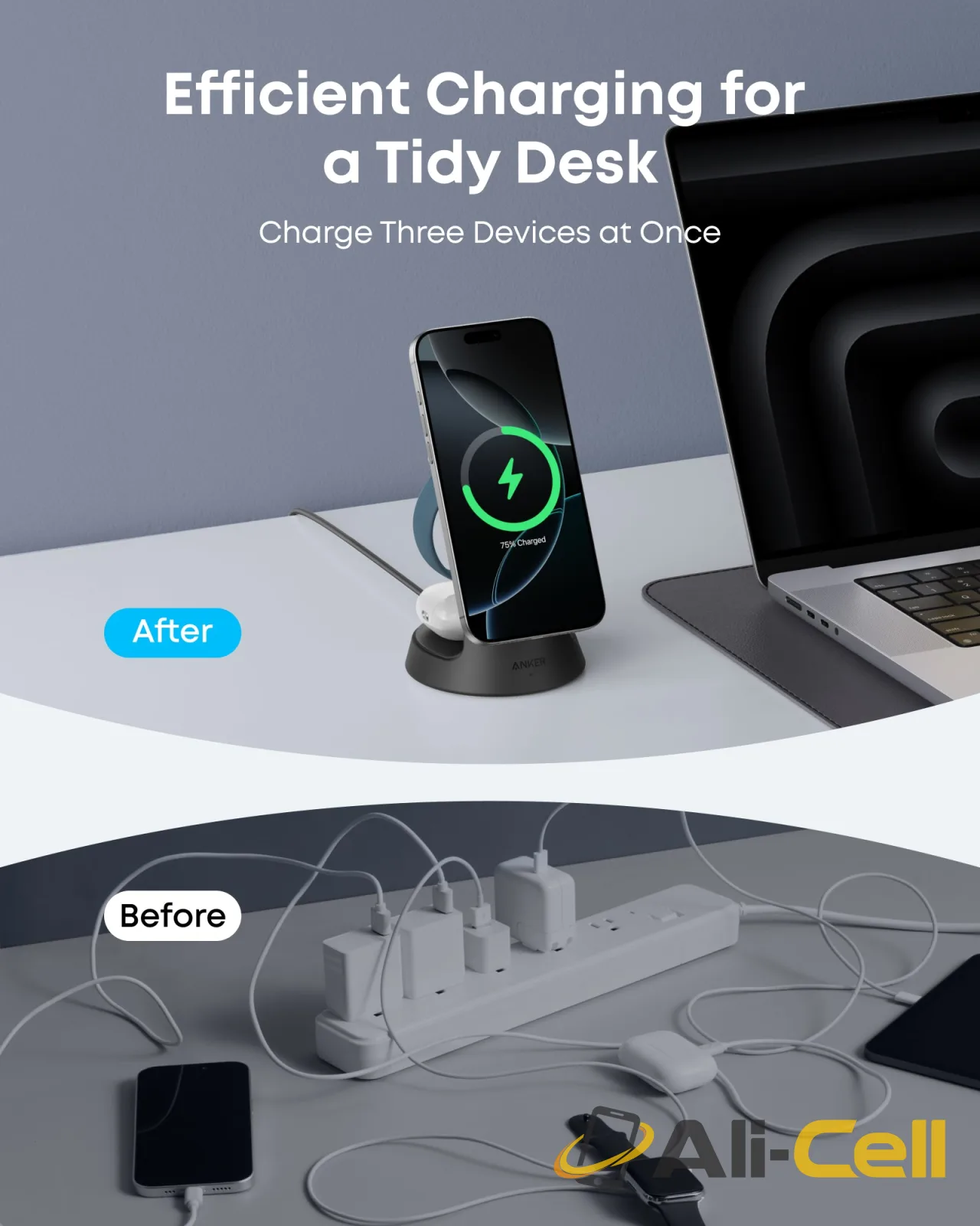 Anker MagGo Wireless Charging Station (3-in-1, Dock Stand) — 6