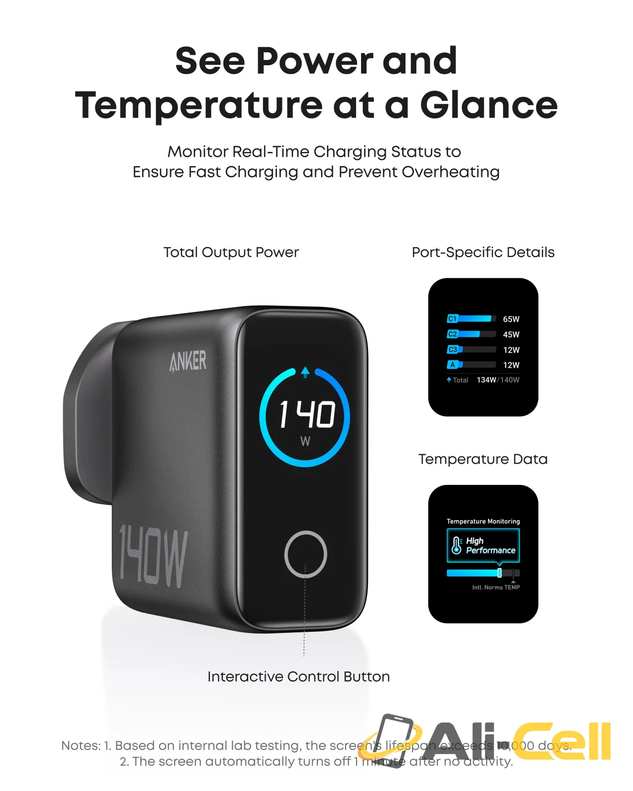 Anker Laptop Charger (140W, 4-Port, PD 3.1) with USB-C Cable + Anker Nano Power Bank (5K, MagGo, Slim) — 3