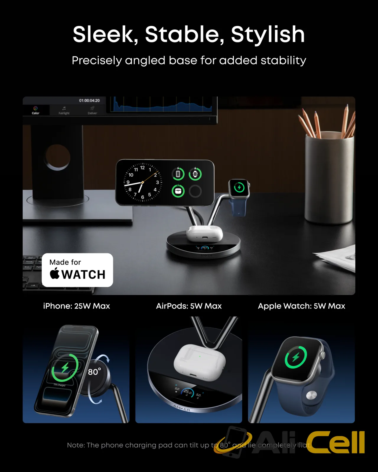 Anker Prime Wireless Charging Station (3-in-1, MagGo, AirCool, Dock Stand) — 7