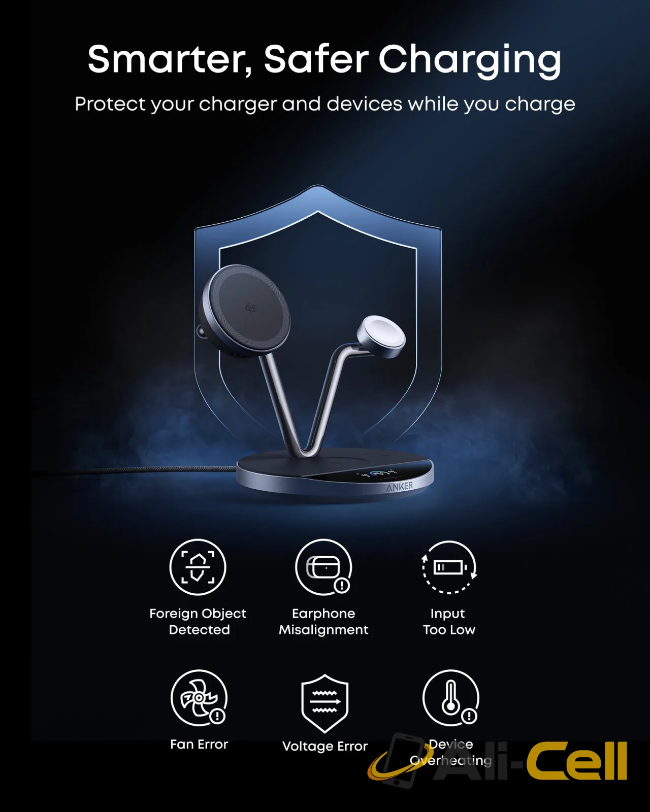 Anker Prime Wireless Charging Station (3-in-1, MagGo, AirCool, Dock Stand) — 8