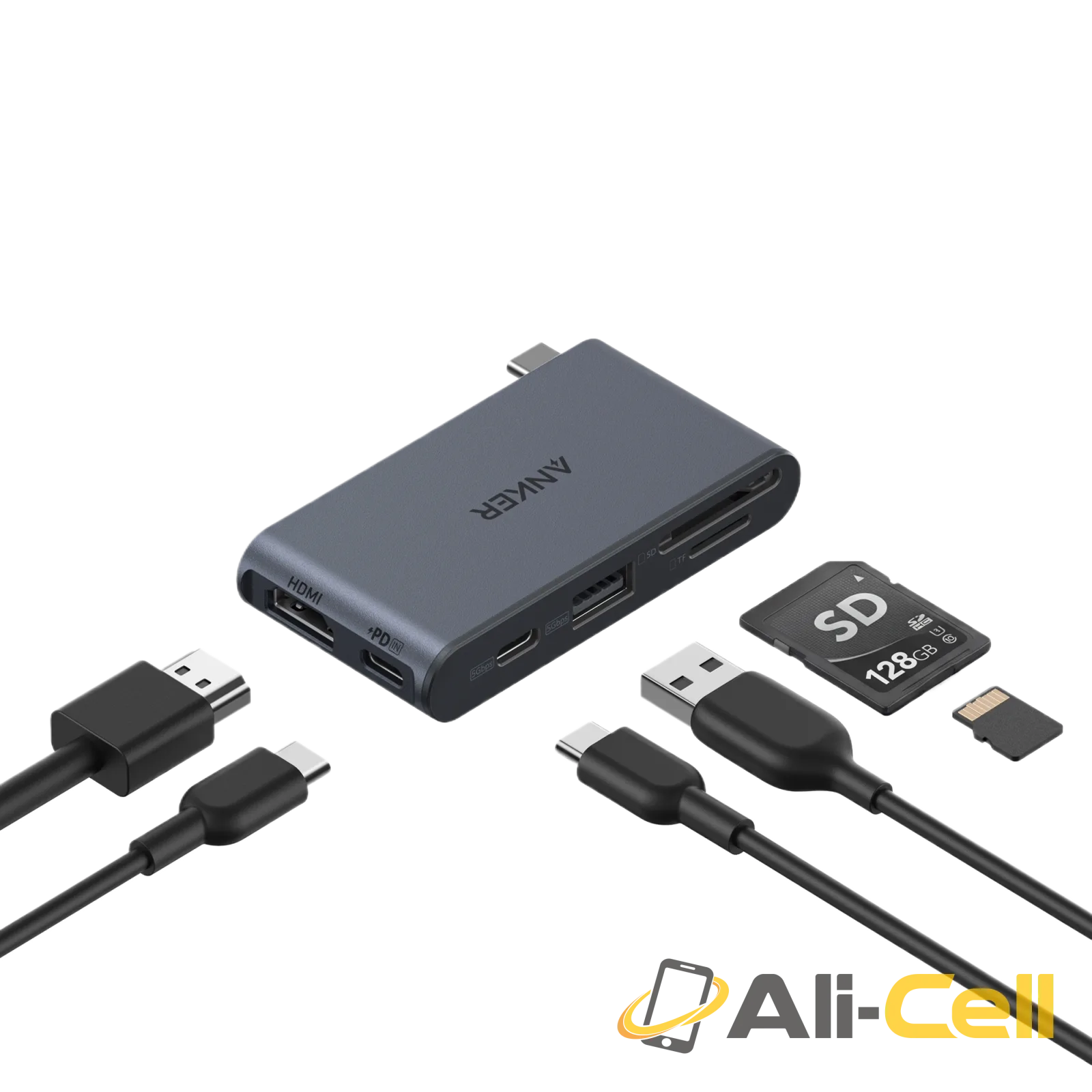 Anker Nano USB-C Hub (6-in-1, 5Gbps)