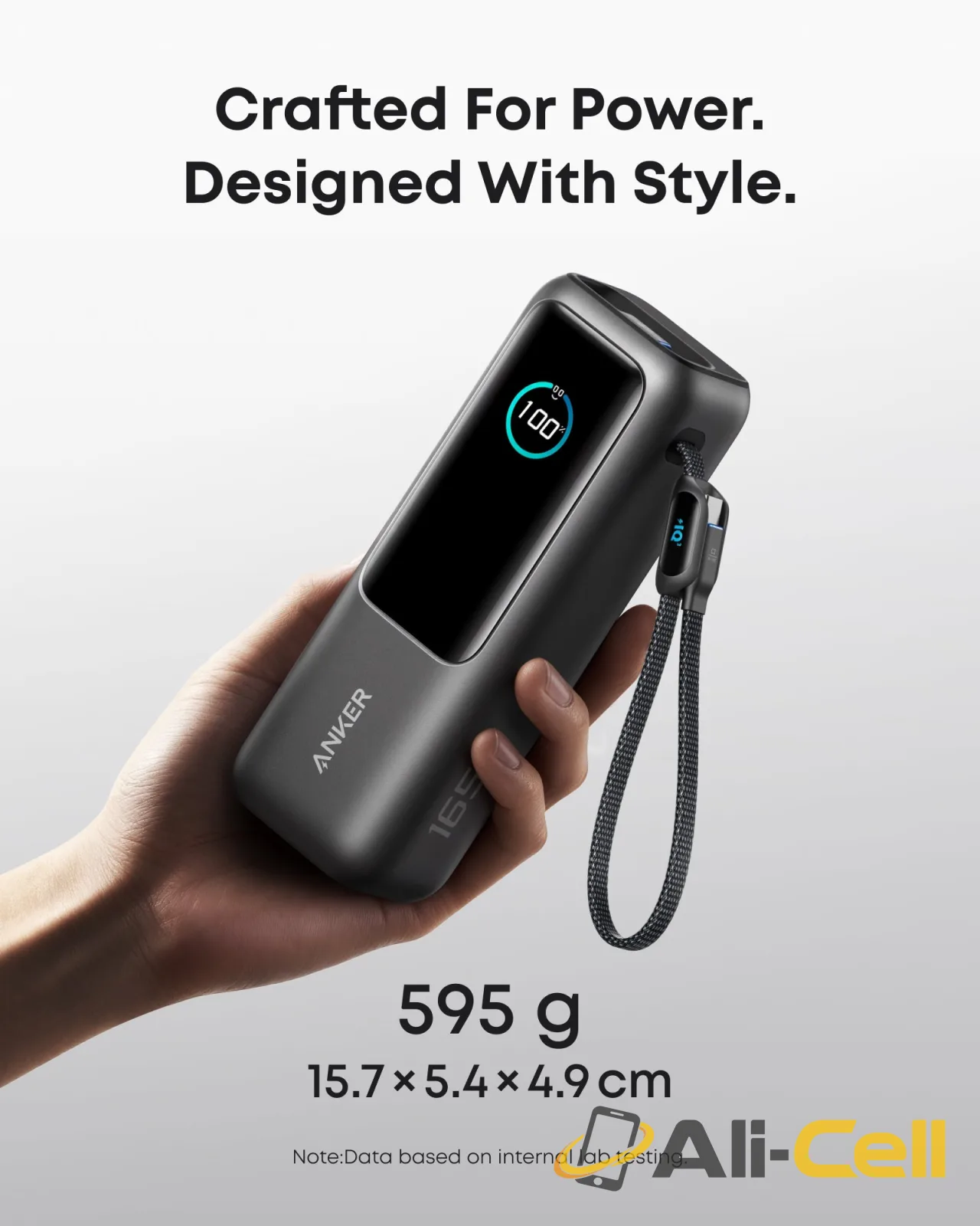 Anker Laptop Power Bank (25K, 165W, Built-In and Retractable Cables) ｜2-Pack (Space Black and Silver) — 8