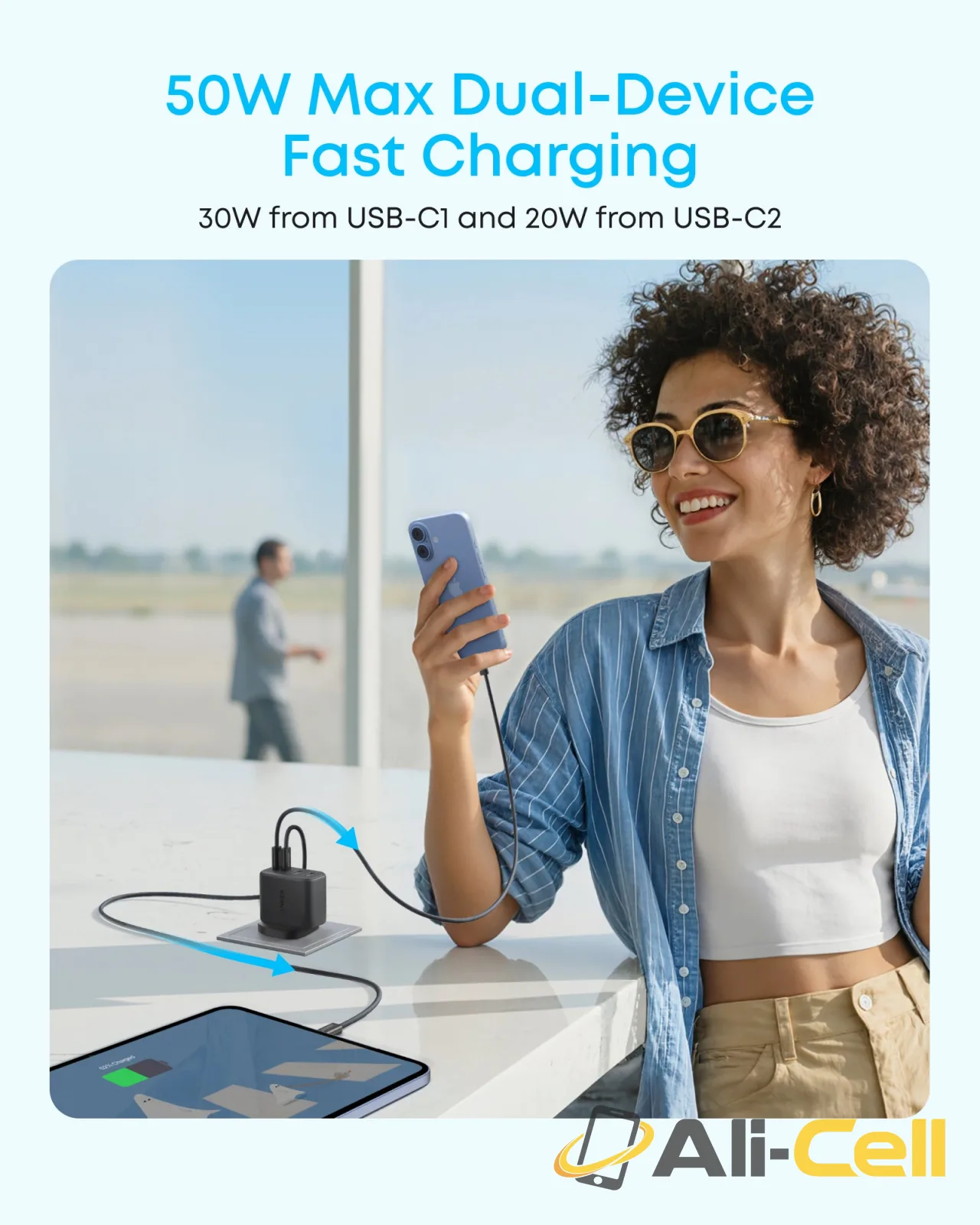 Anker Zolo Charger (50W, 4 Ports) (Black) — 3