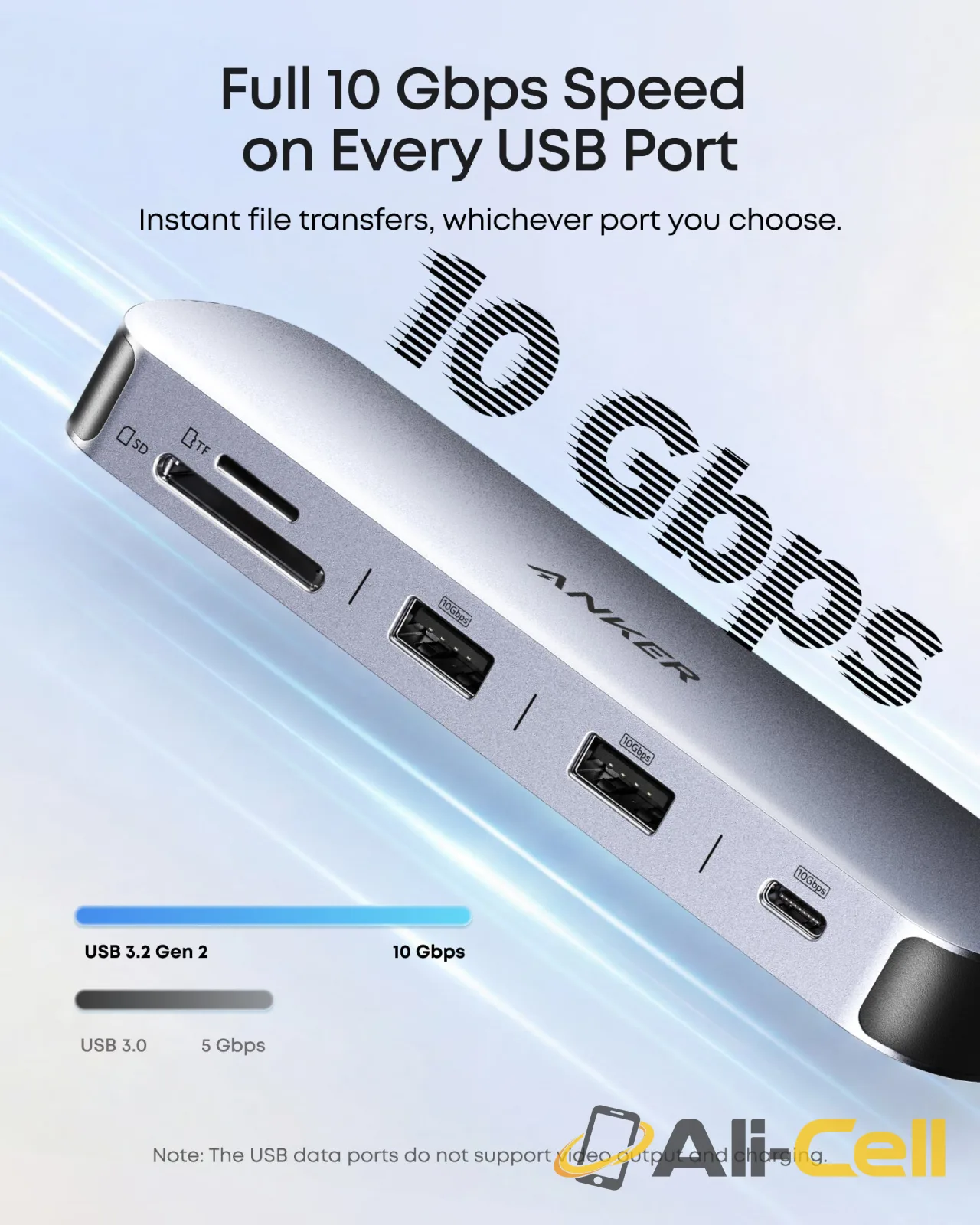 Anker Nano USB-C Hub (8-in-1, Dual Display), 10 Gbps Speed, 85W Max Fast Laptop Charging — 3