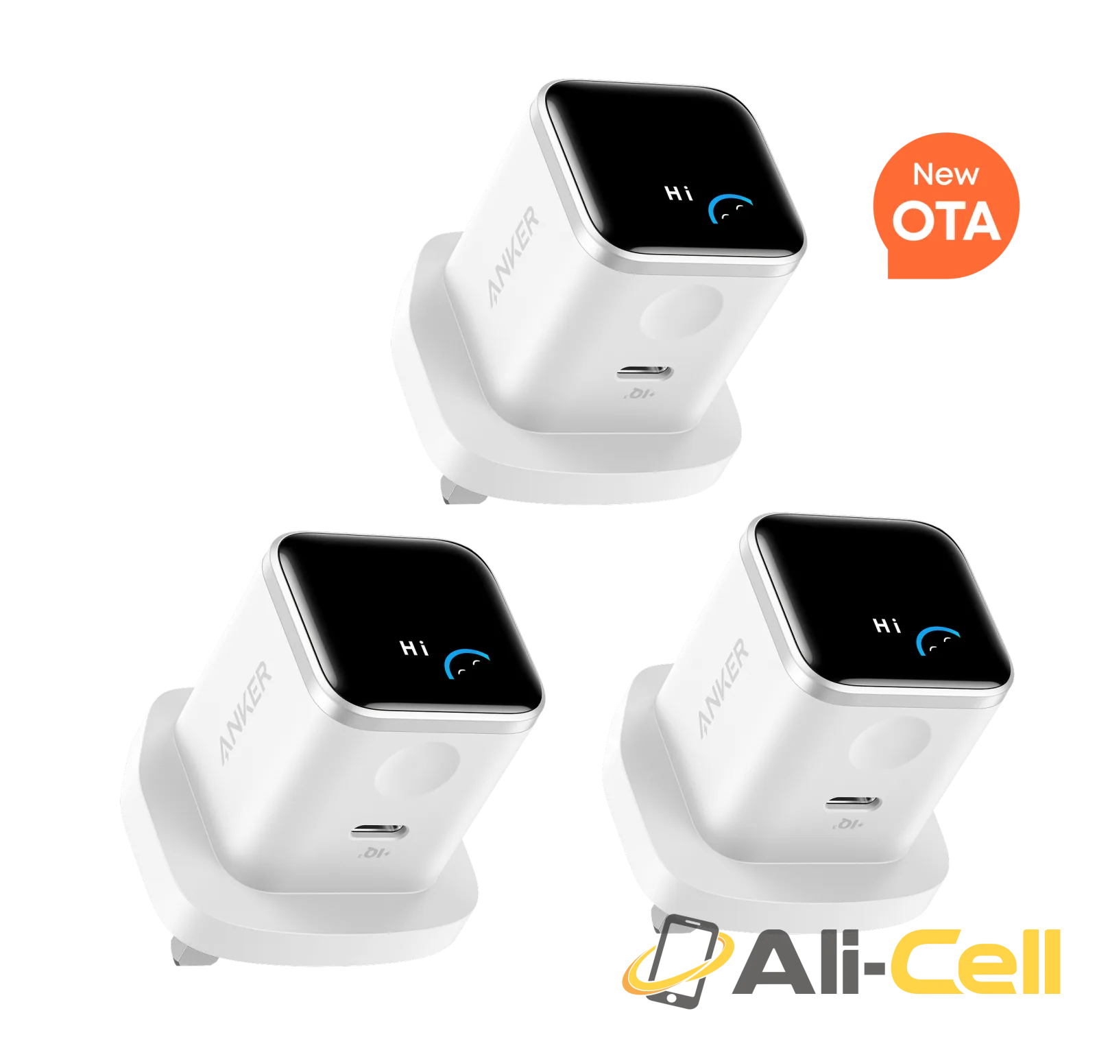 Anker Nano Charger (45W, Smart Display, 3-Pack) (Mixed Colors｜3 Pack) — 2