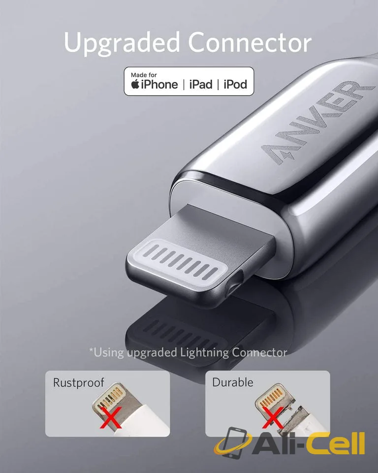 Anker 762 USB-C to Lightning Cable (3ft / 6ft Nylon) (Black / 6 ft) — 8