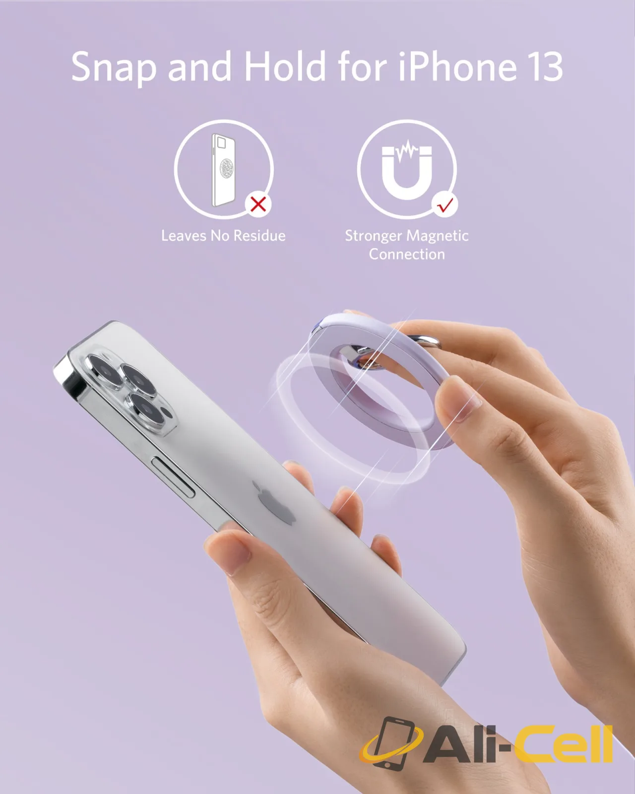 Anker 610 Magnetic Phone Grip (MagGo) (Dolomite White) — 3