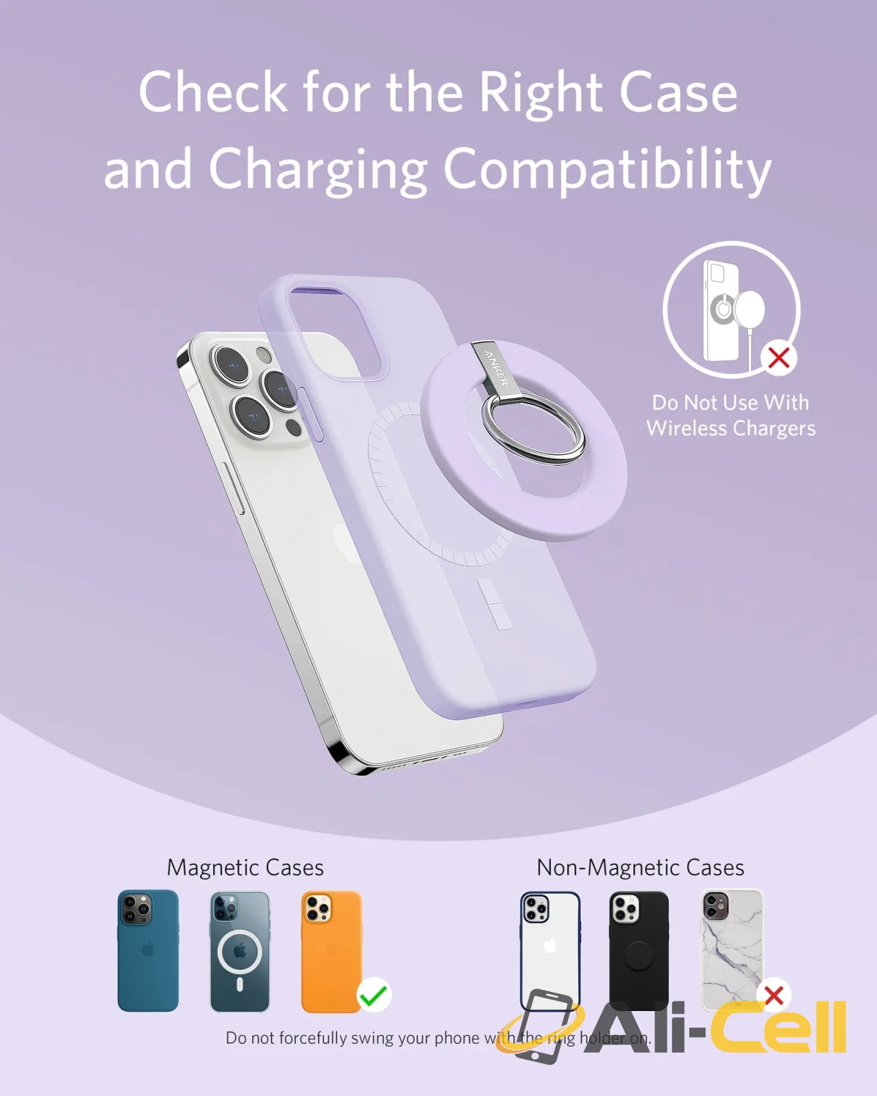 Anker 610 Magnetic Phone Grip (MagGo) (Dolomite White) — 7