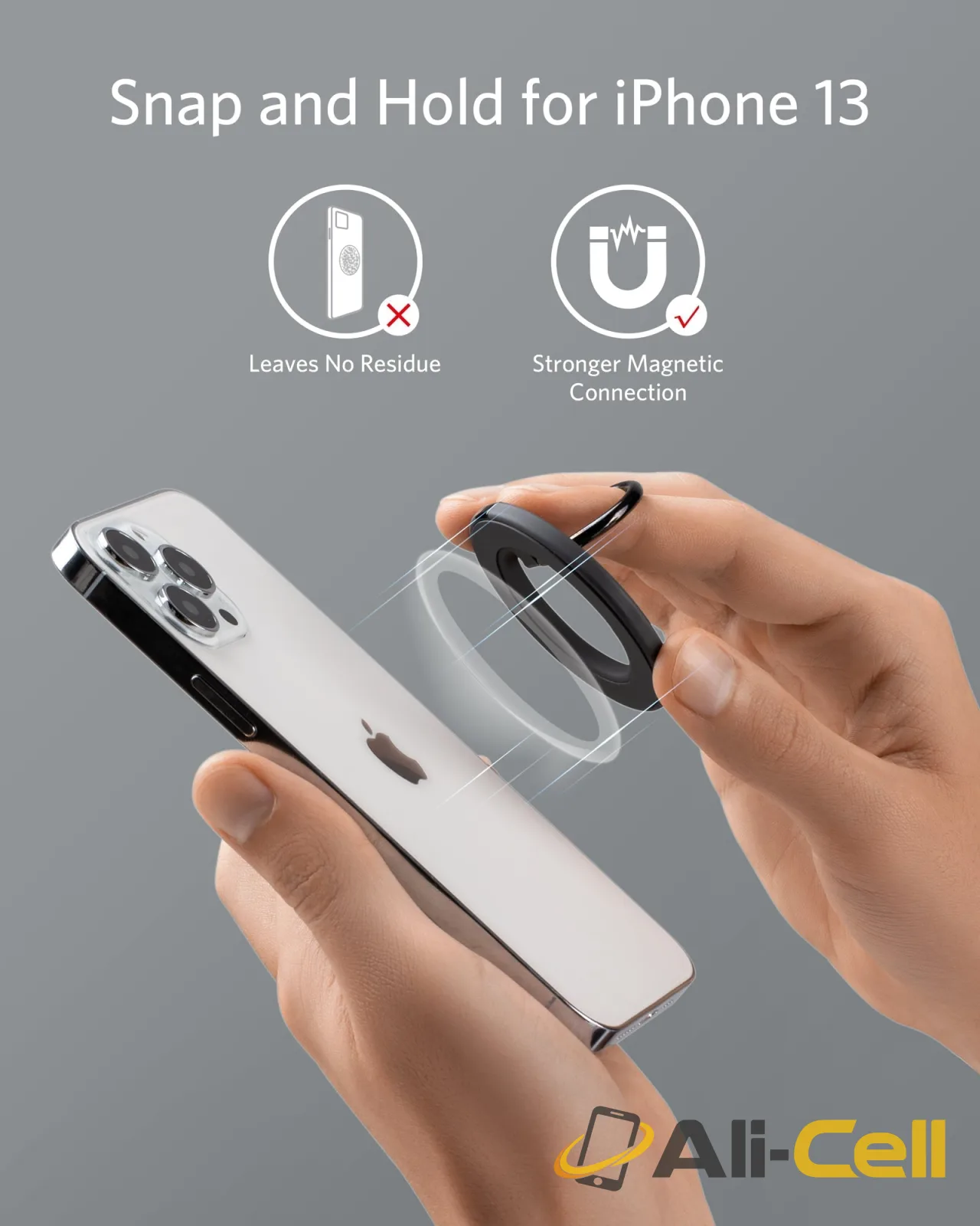 Anker 610 Magnetic Phone Grip (MagGo) (Interstellar Gray) — 8