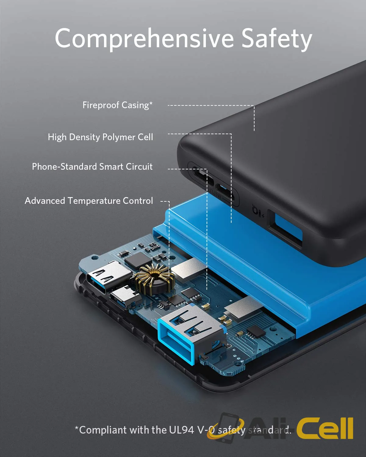 Anker 313 Power Bank (PowerCore 10K) (Black) — 3