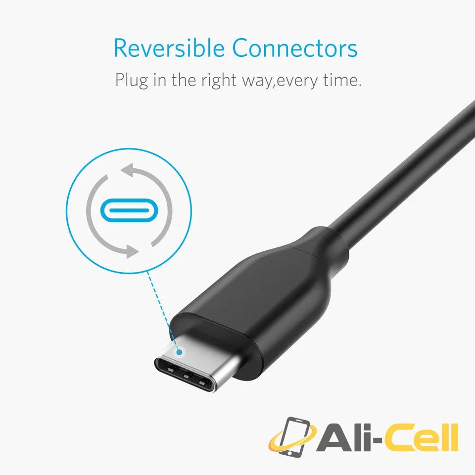 PowerLine USB-C to USB 3.0 Cable (6ft, 10ft) (Black / 10ft) — 4