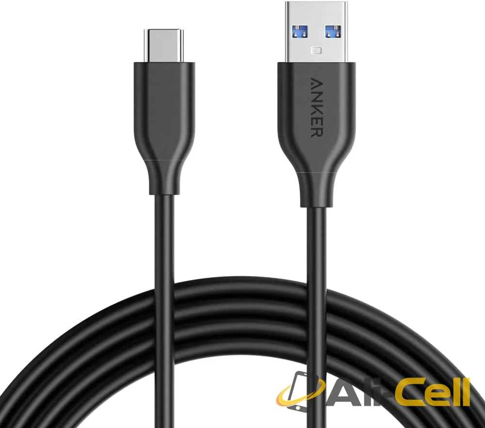 PowerLine USB-C to USB 3.0 Cable (6ft, 10ft) (Black / 6ft)