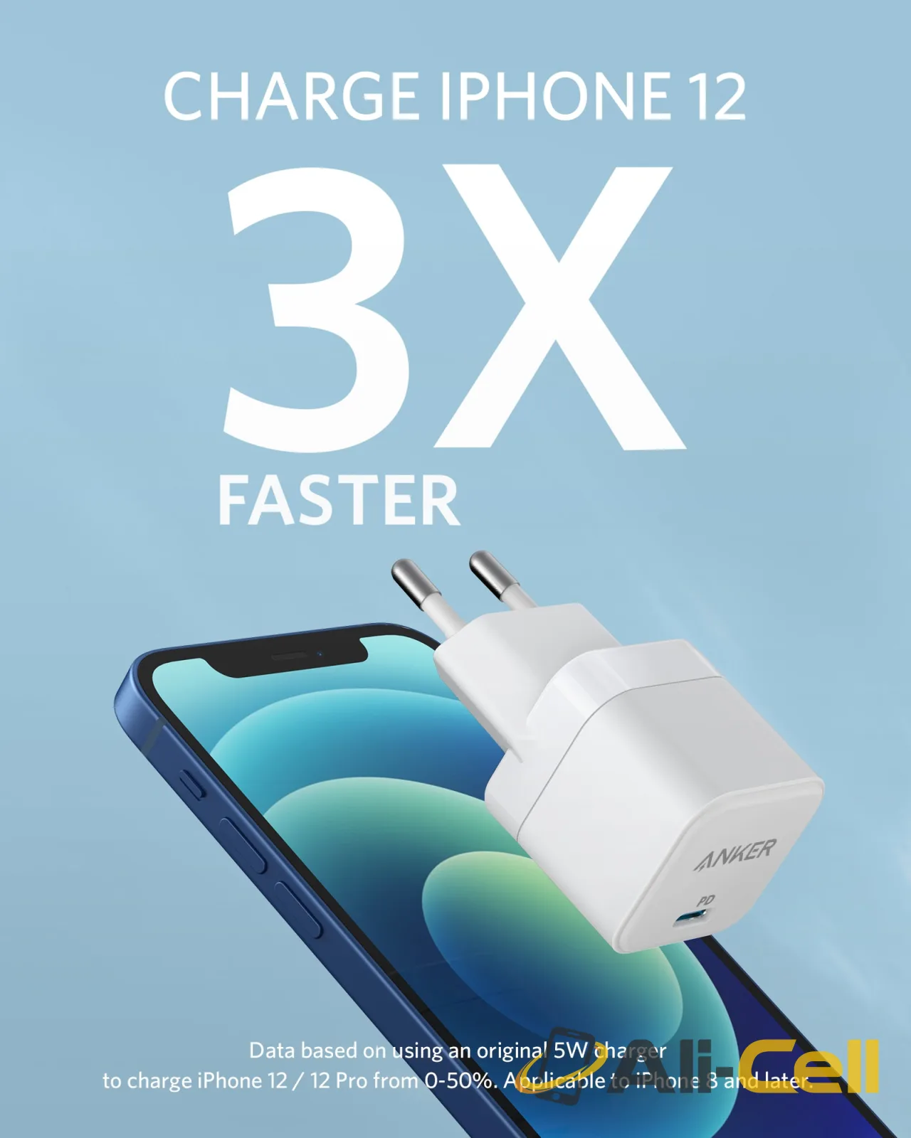 PowerPort III 20W Charger (White) — 2