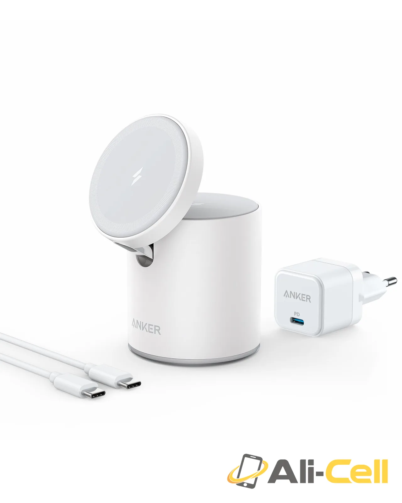 Anker 623 Magnetic Wireless Charger (MagGo) (Dolomite White)