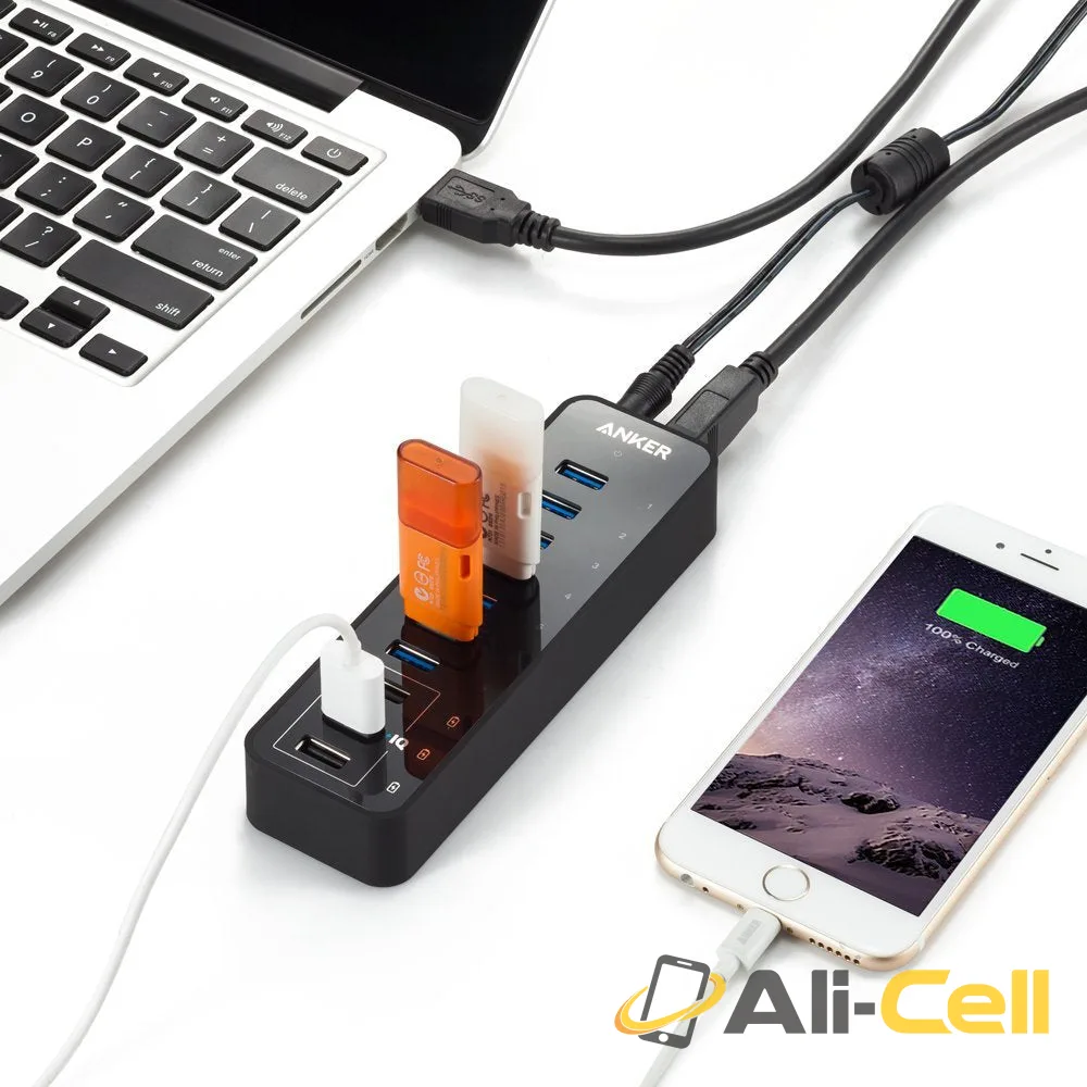 10-Port USB Hub — 5