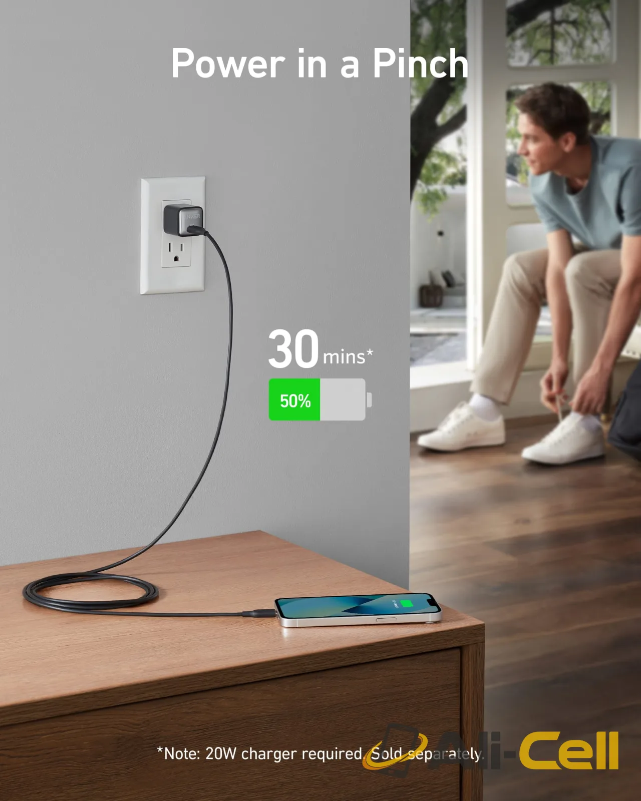 Anker 541 USB-C to Lightning Cable( 1ft / 3ft / 6ft ) (White / 3ft) — 5
