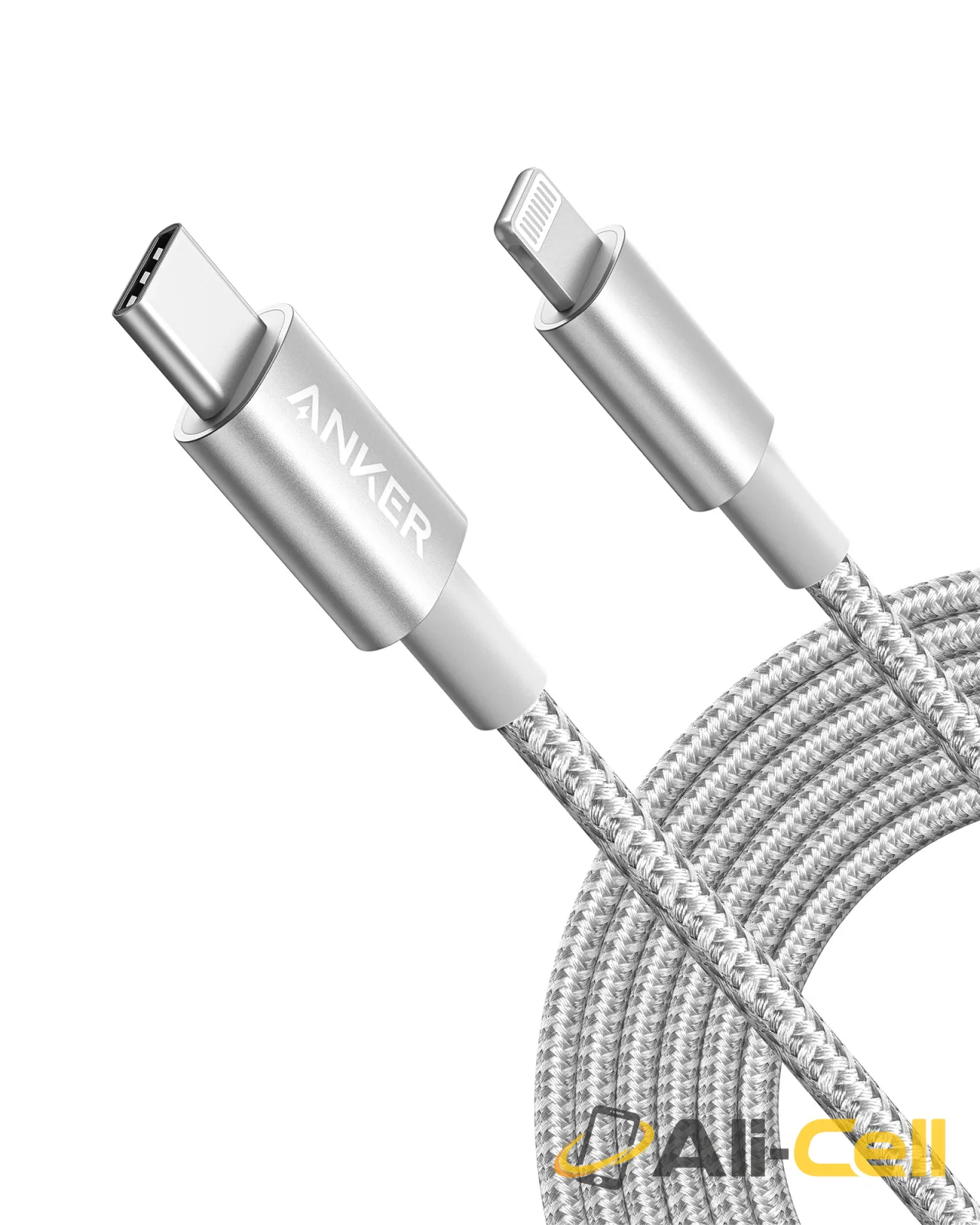 Anker 331 USB-C to Lightning Cable (6 / 10ft Nylon) (Grey / 6ft)