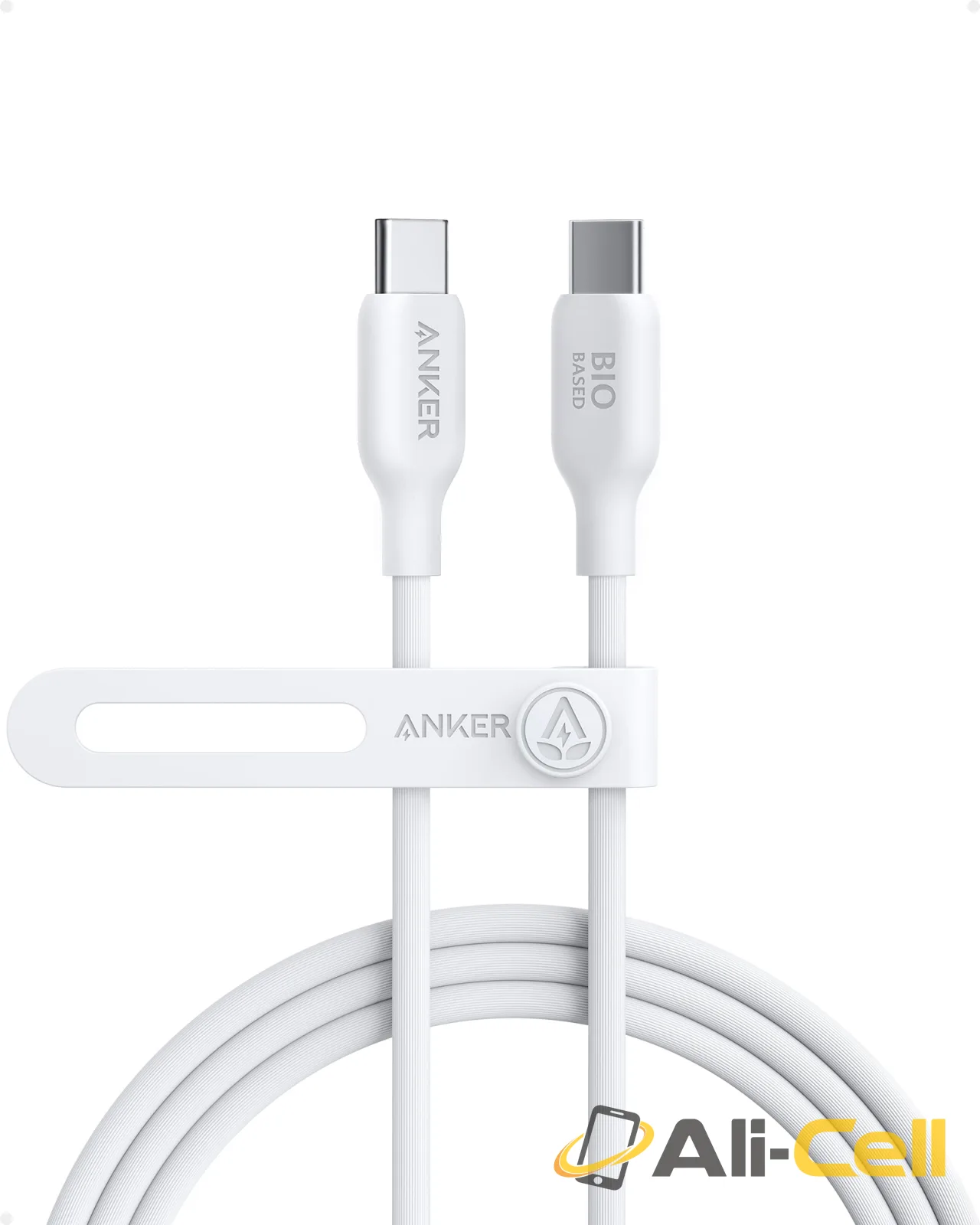 Anker 543 USB-C to USB-C Cable (3 ft / 6 ft Bio-Based) (6ft / Aurora White)