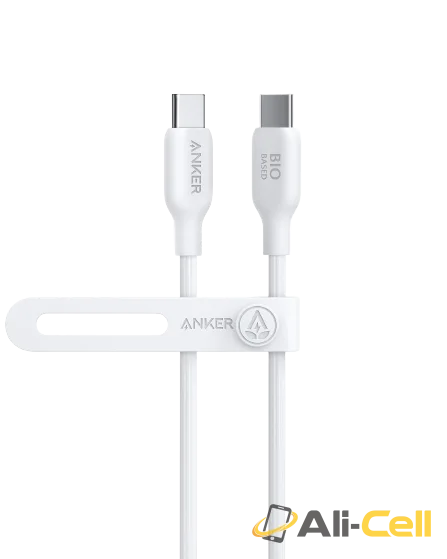 Anker 543 USB-C to USB-C Cable (3 ft / 6 ft Bio-Based) (6ft / Aurora White) — 7
