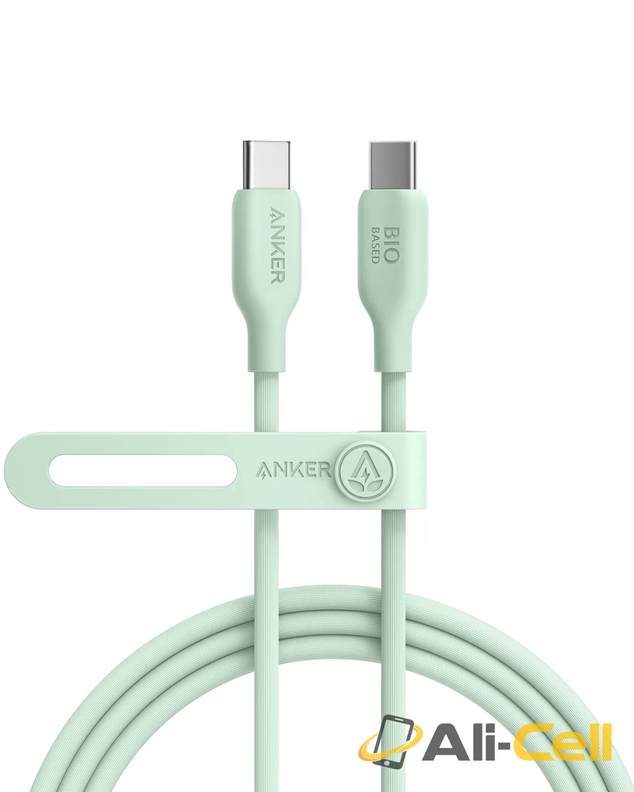Anker 543 USB-C to USB-C Cable (3 ft / 6 ft Bio-Based) (6ft / Natural Green)