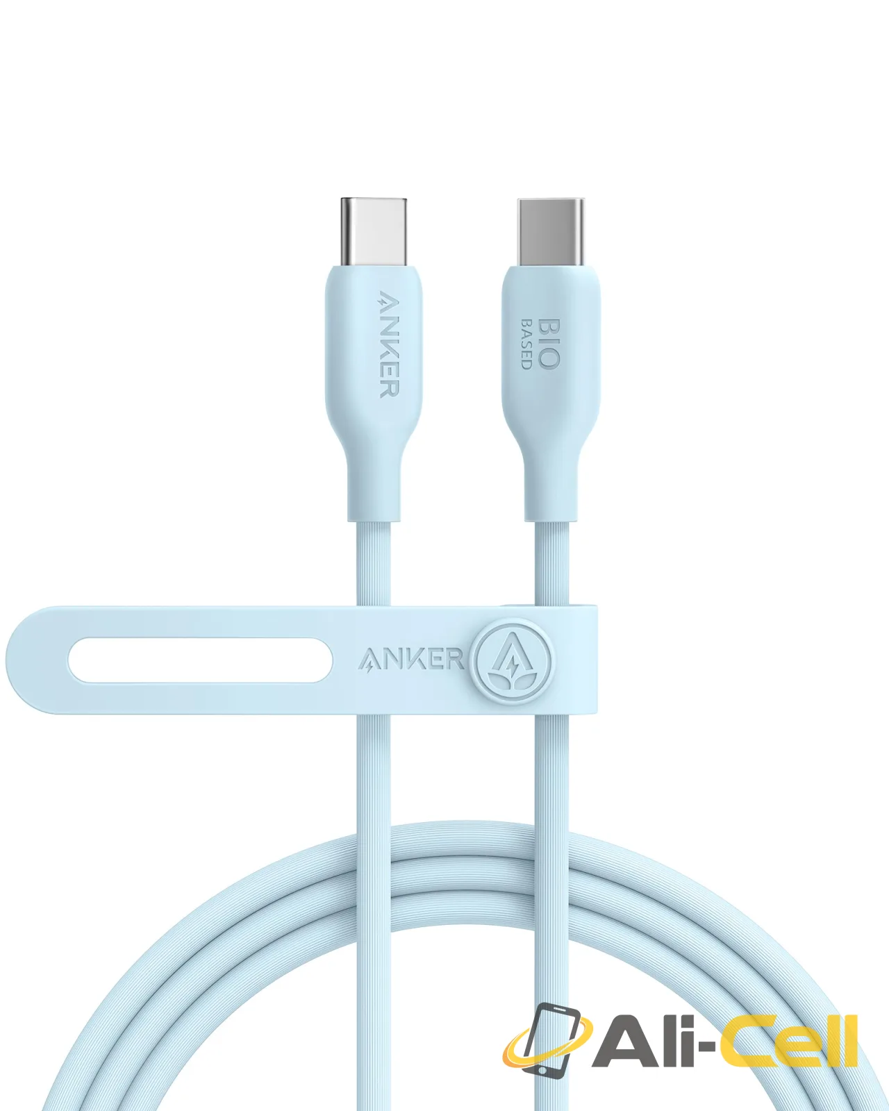 Anker 543 USB-C to USB-C Cable (3 ft / 6 ft Bio-Based) (6ft / Misty Blue)