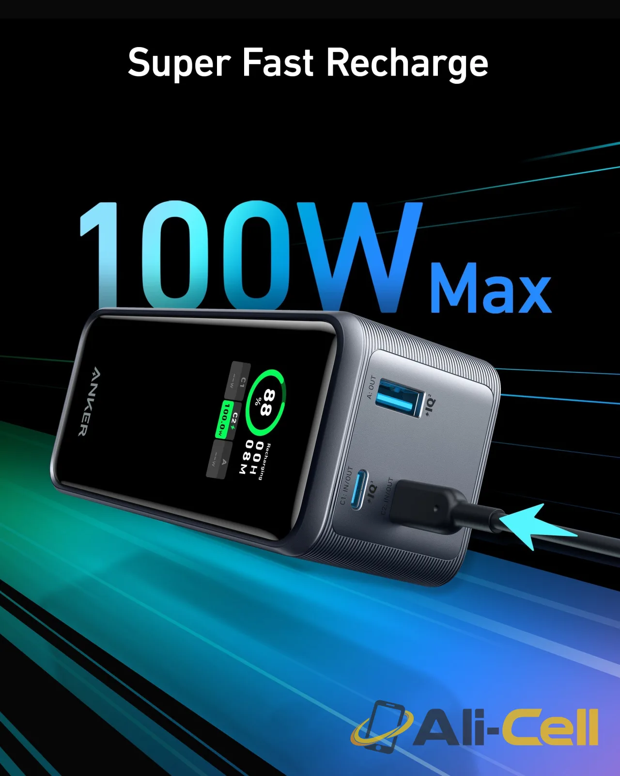 Anker Prime 20,000mAh Power Bank (200W) (Black) — 3