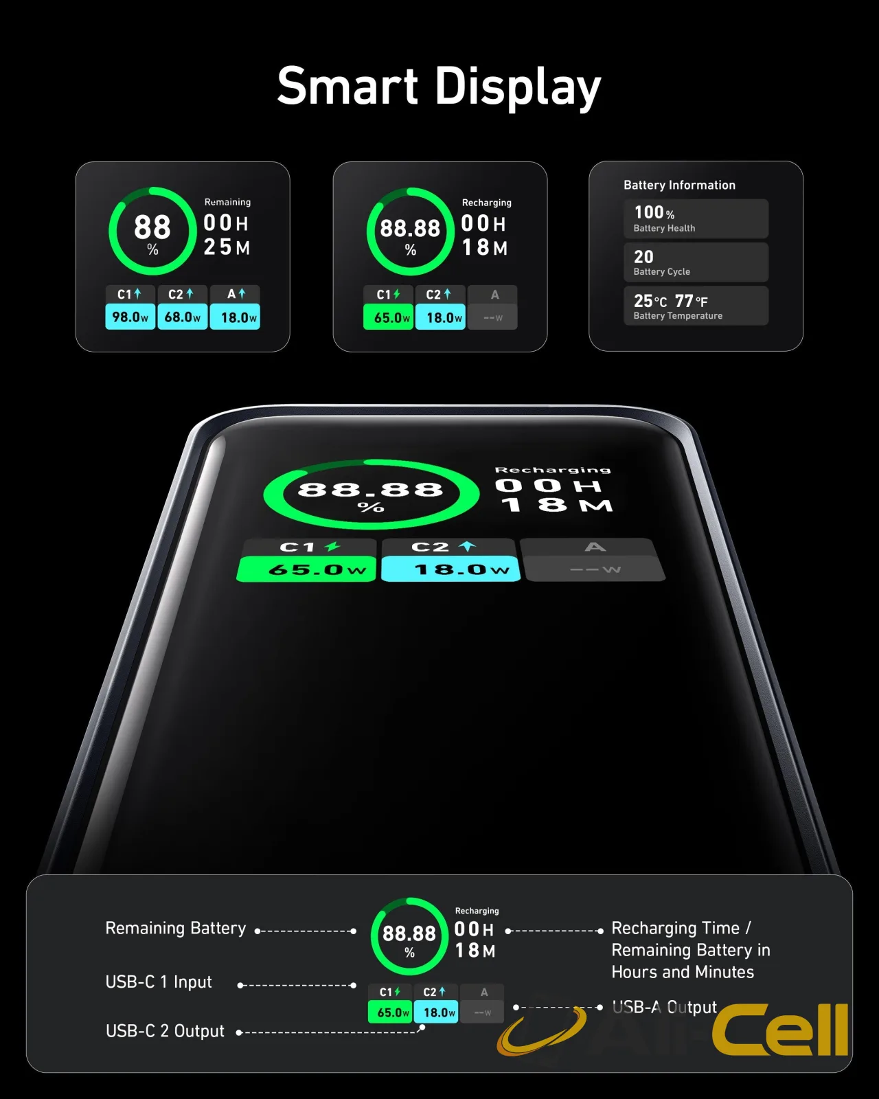 Anker Prime 20,000mAh Power Bank (200W) (champagne) — 7