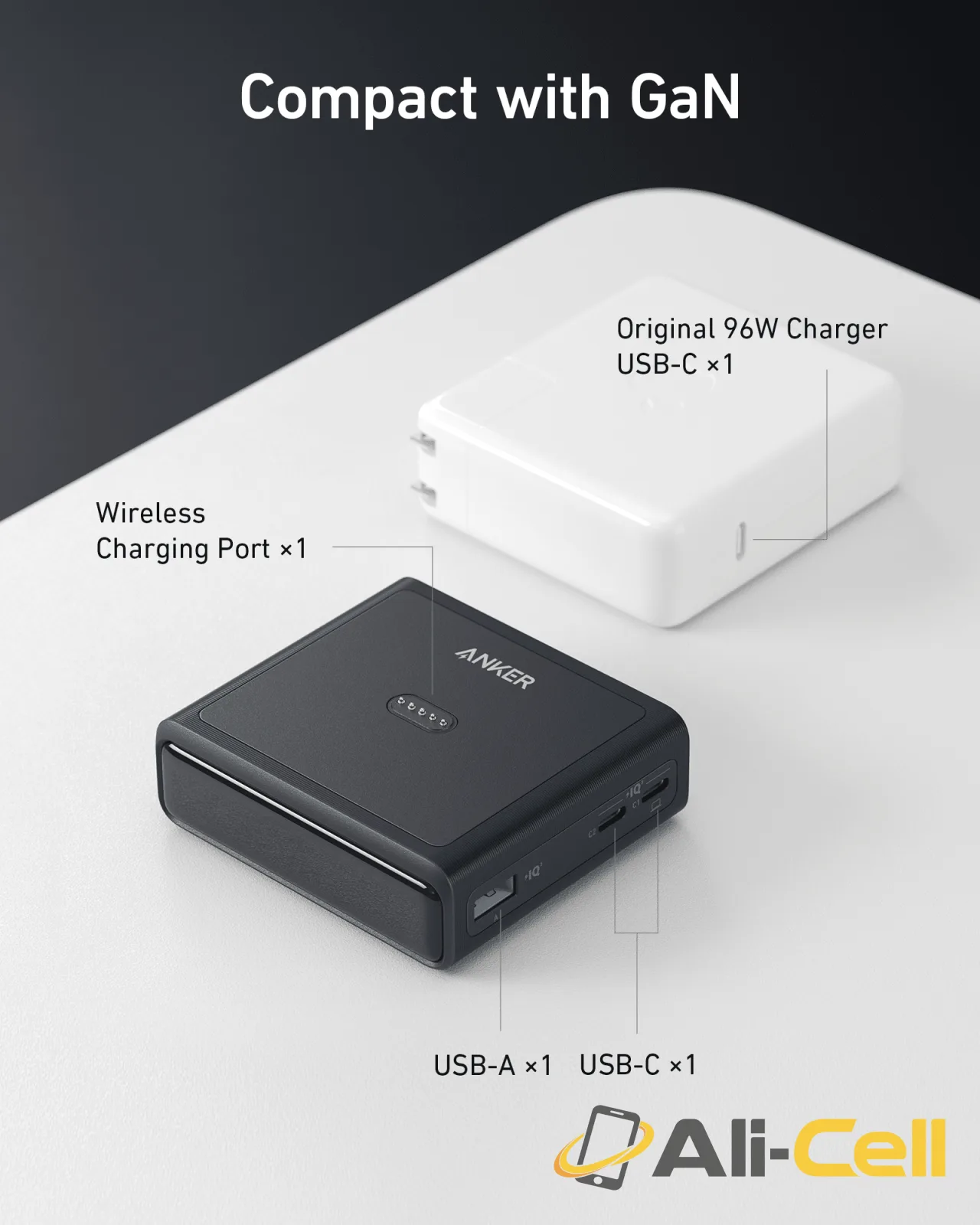 Anker 100W Charging Base for Anker Prime Power Bank — 6