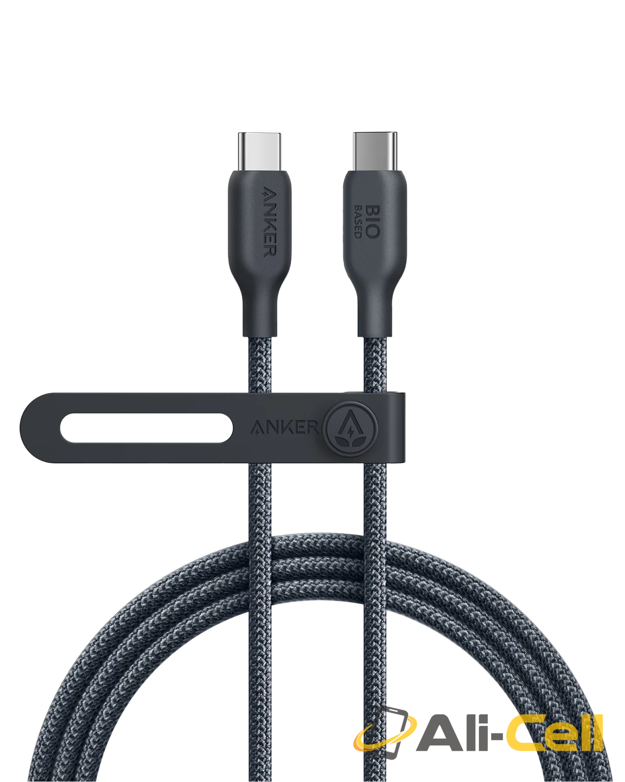 Anker 543 USB-C to USB-C Cable (3 ft / 6 ft Bio-Braided) (6ft / Black)