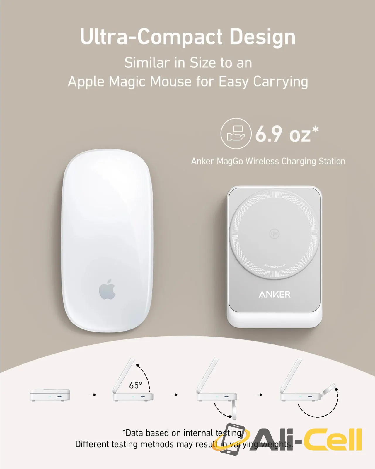 Anker MagGo Wireless Charging Station (Foldable 3-in-1) (White) — 5